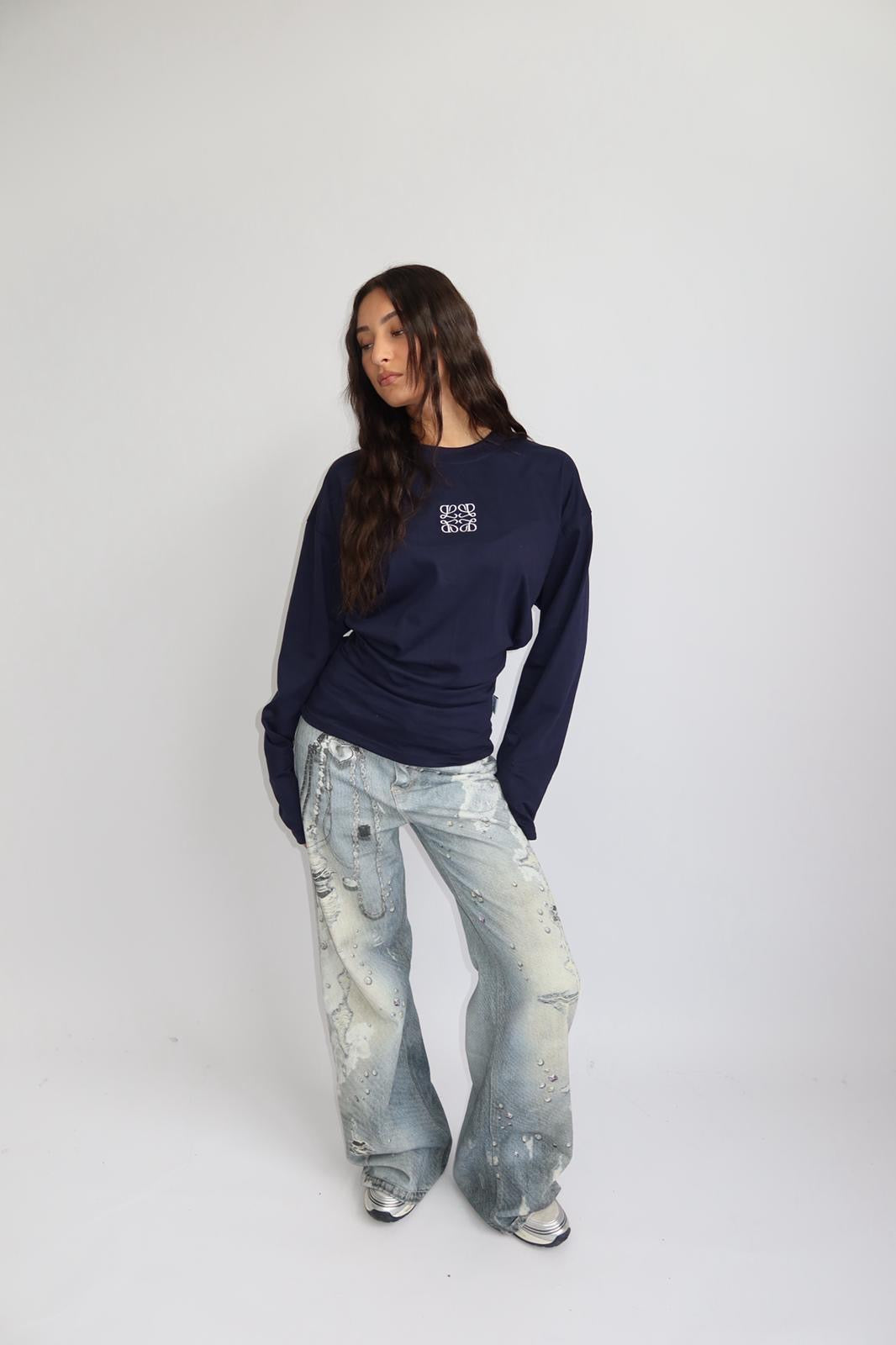 PRIORITY SNATCHED LONGSLEEVE NAVY