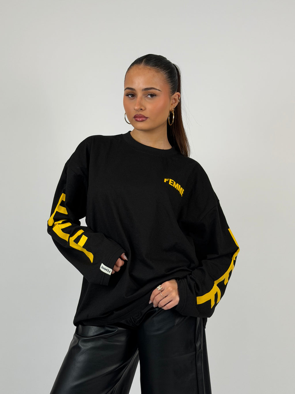 FFF LONGSLEEVE BLACK/YELLOW