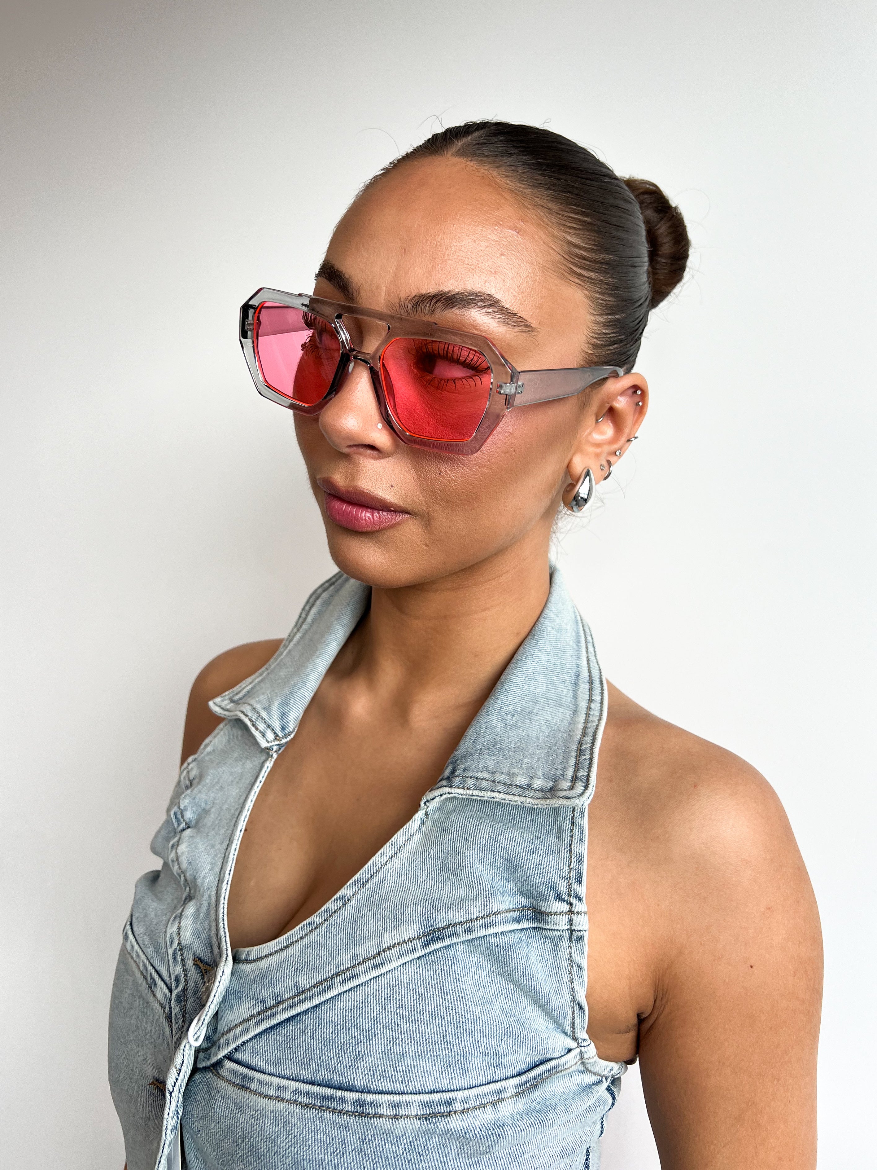 JADE SUNNIES GREY/PINK