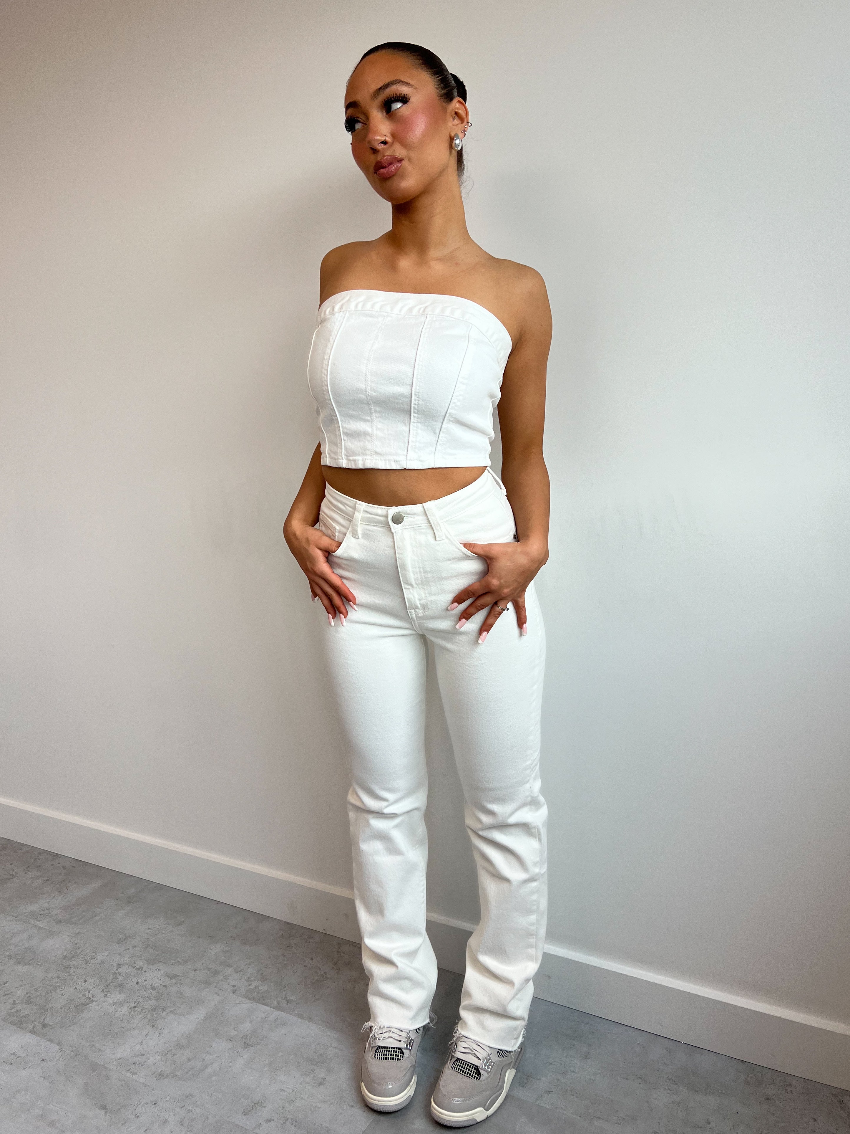 1961 CREAM STRETCH STRAIGHT LEG