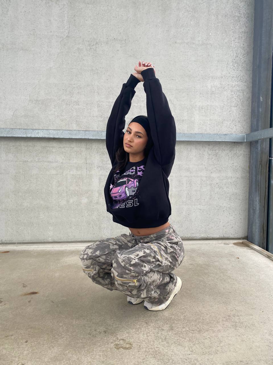 LIMITED EDITION MOTORSPORT SWEATER BLACK/PURPLE