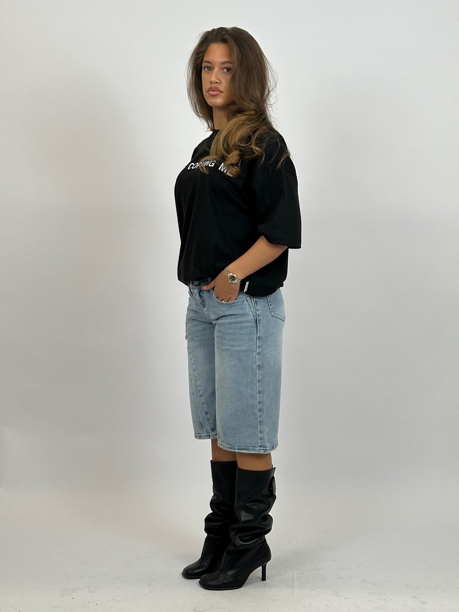 STOP COPYING ME TEE BLACK