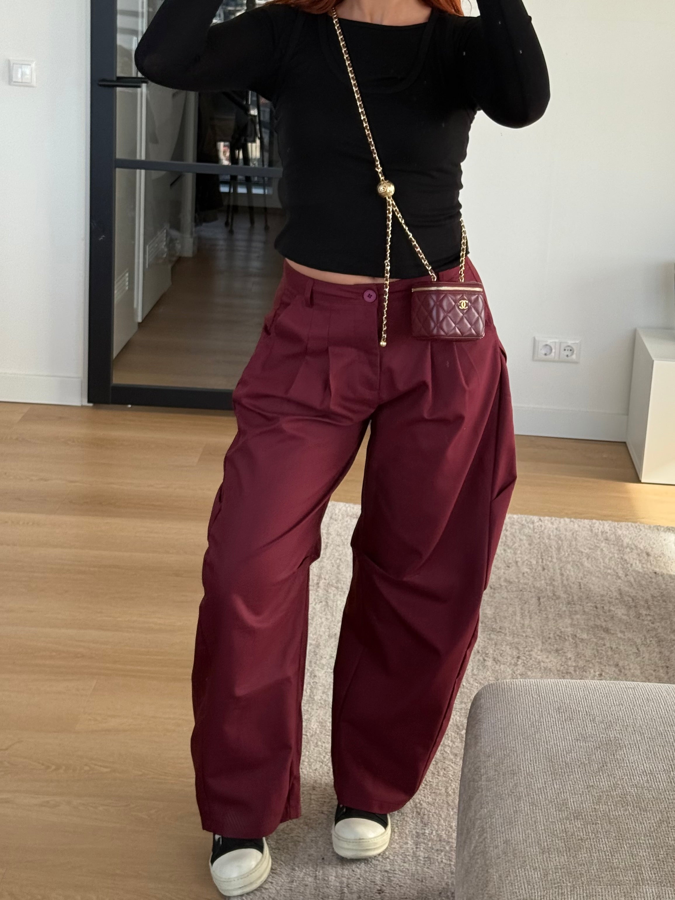 BALLOON CARGO PANTALON BORDEAUX