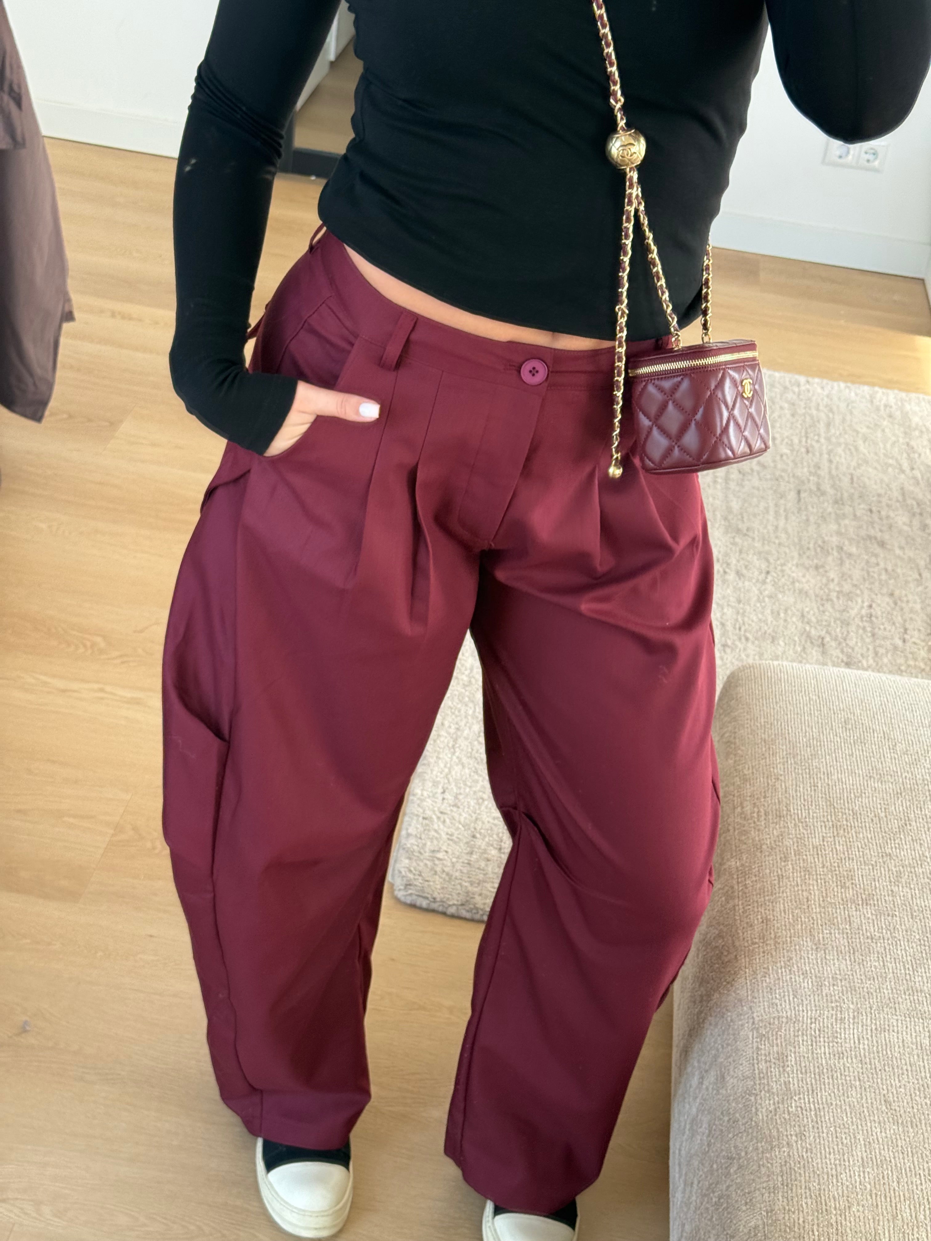BALLOON CARGO PANTALON BORDEAUX