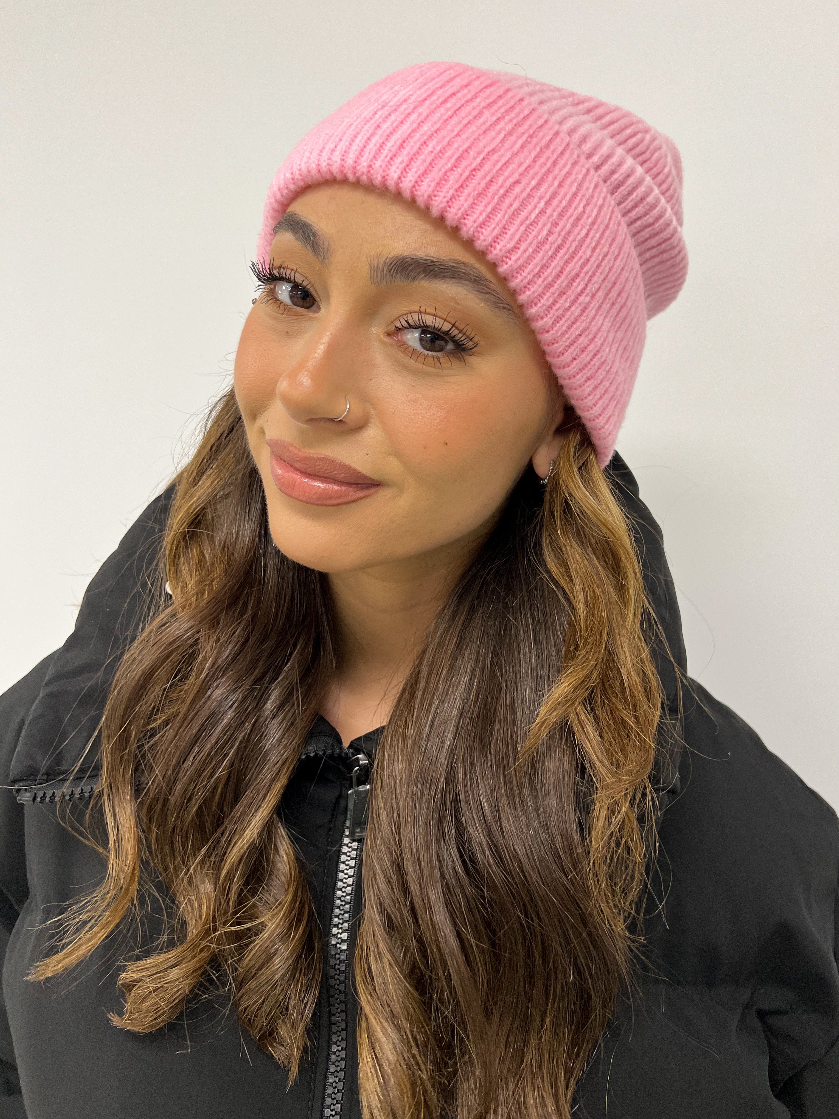 SOFT KNIT BEANIE PINK