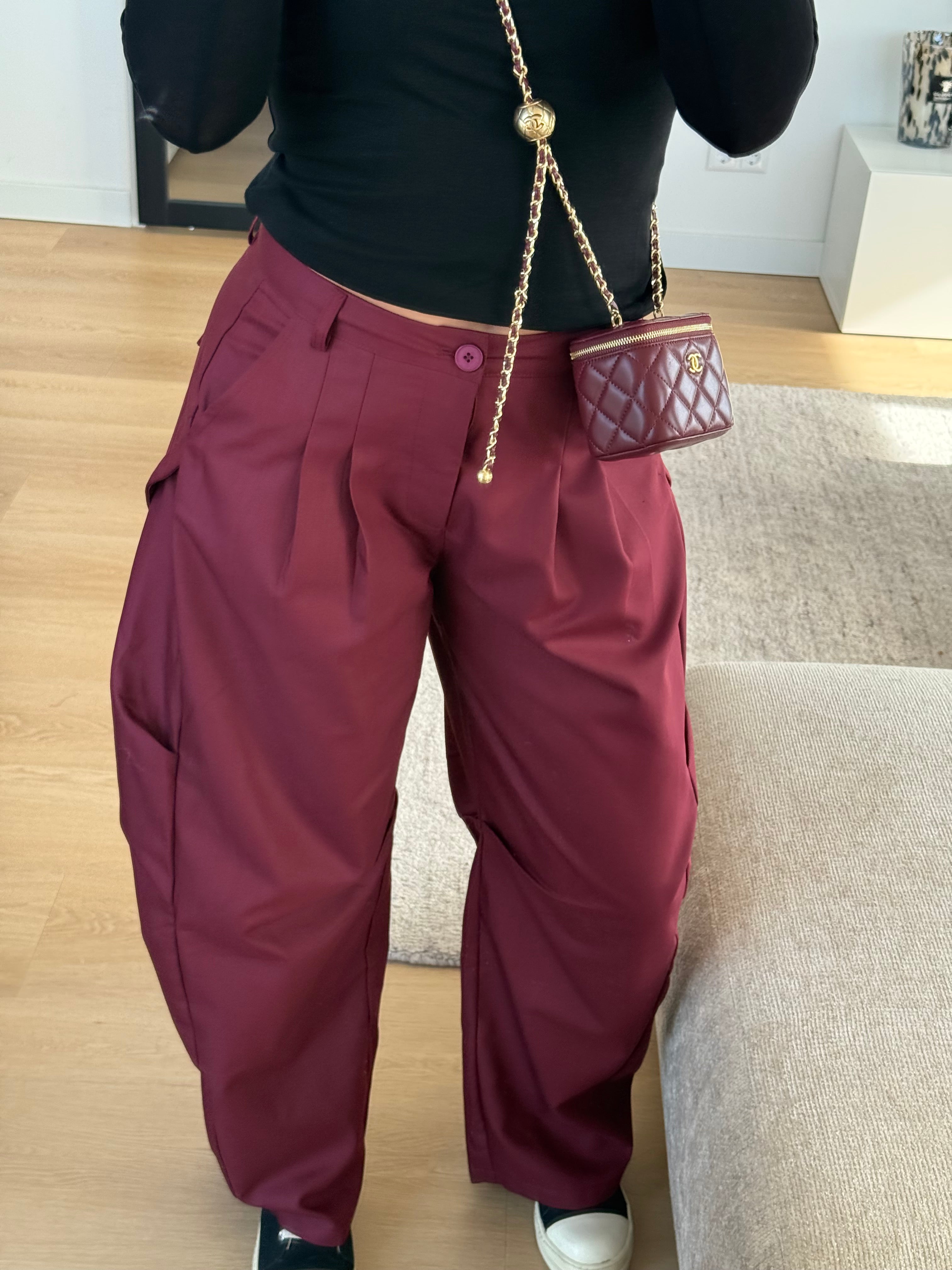 BALLOON CARGO PANTALON BORDEAUX