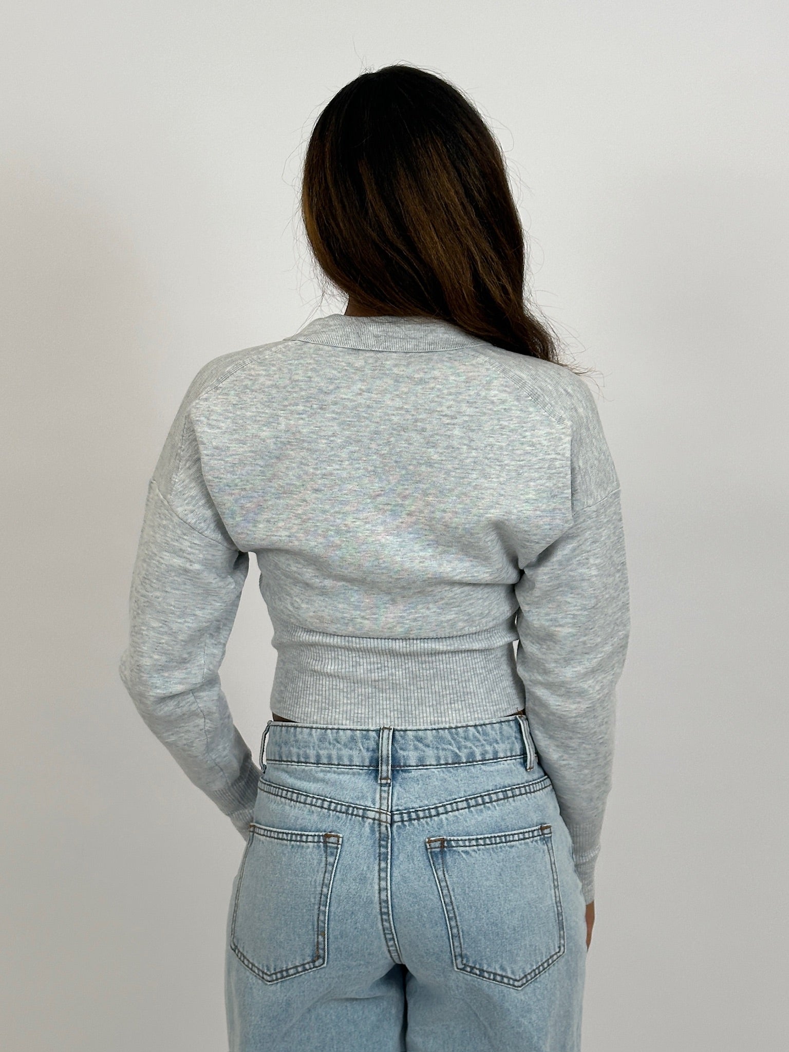 ULTRA SOFT POLO KNIT GREY