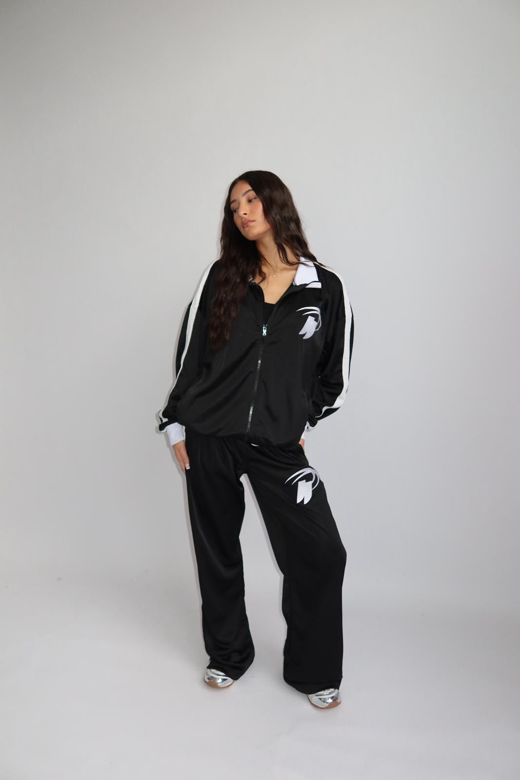 PREMIUM PRIORITY STRIPED TRACKSUIT BLACK