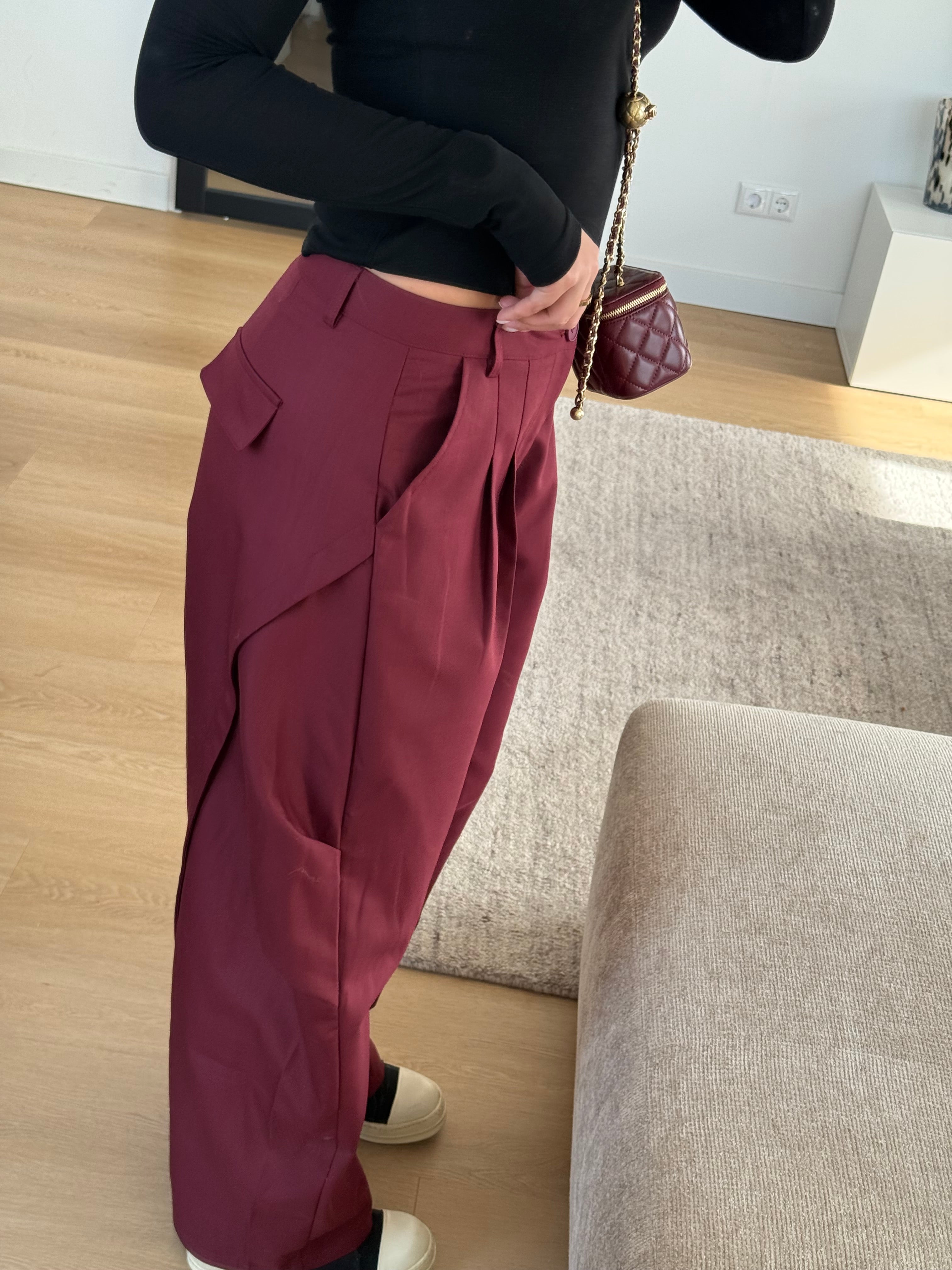 BALLOON CARGO PANTALON BORDEAUX