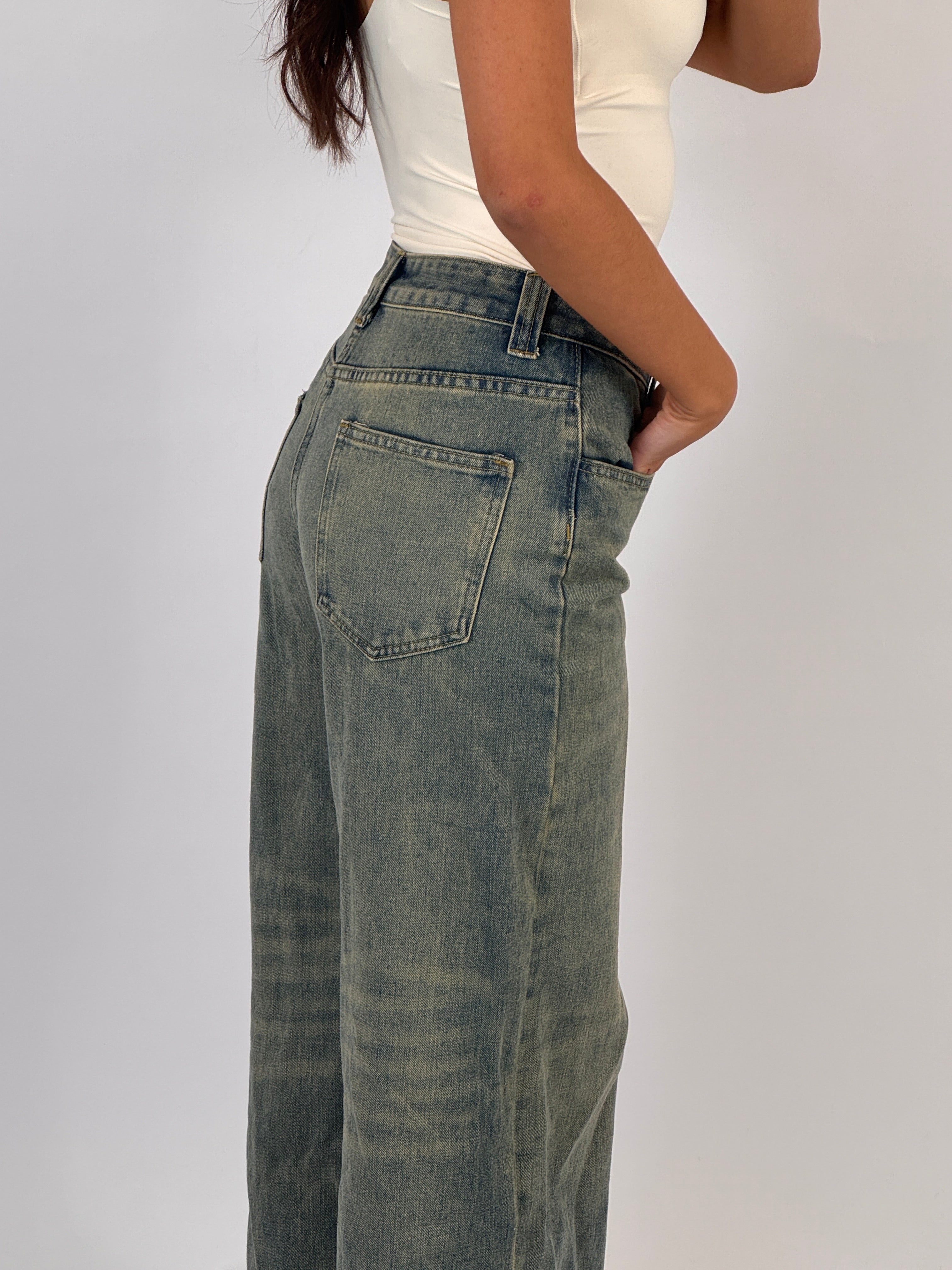 PETITE VINTAGE BLUE JEANS SIZE S