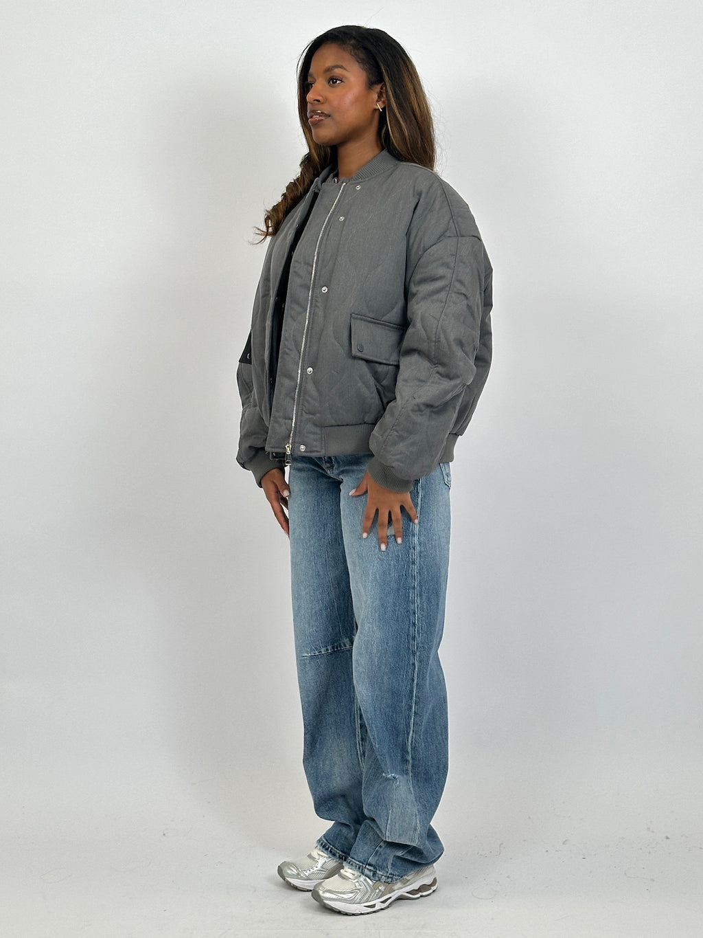 BIBI BOMBER COAT CHARCOAL