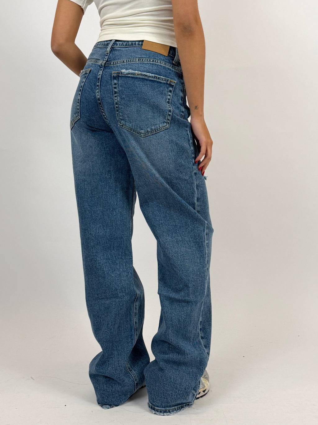 STRETCH STRAIGHT LEG MINI DISTRESS