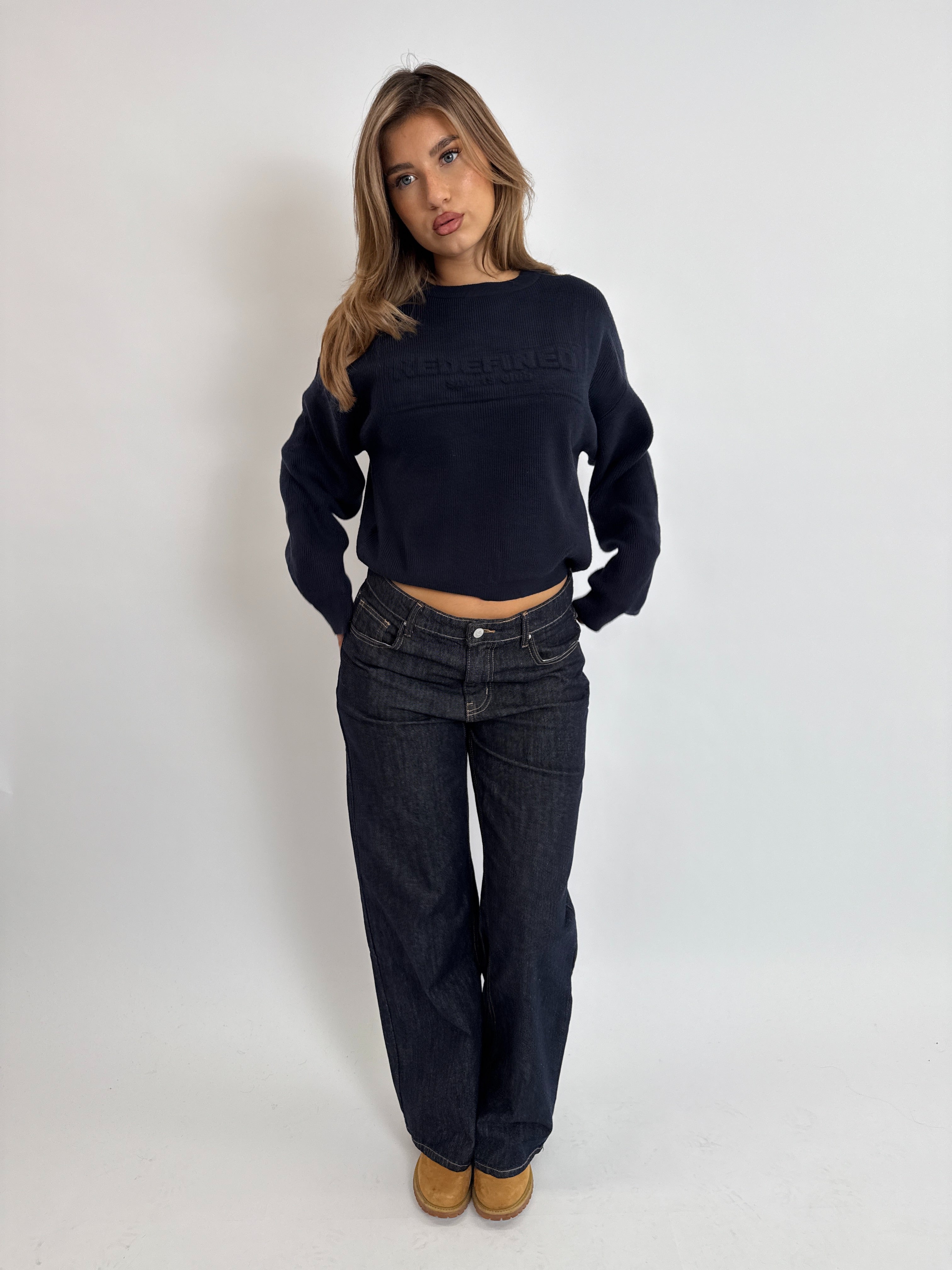 REDEFINED RIBBED KNIT NAVY