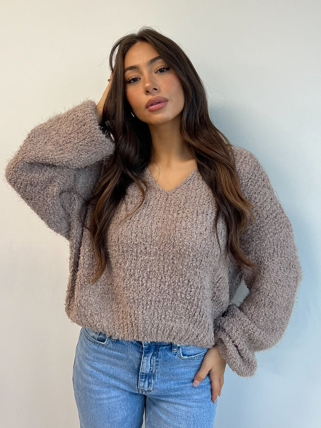 COSY DAYS STRICK TAUPE