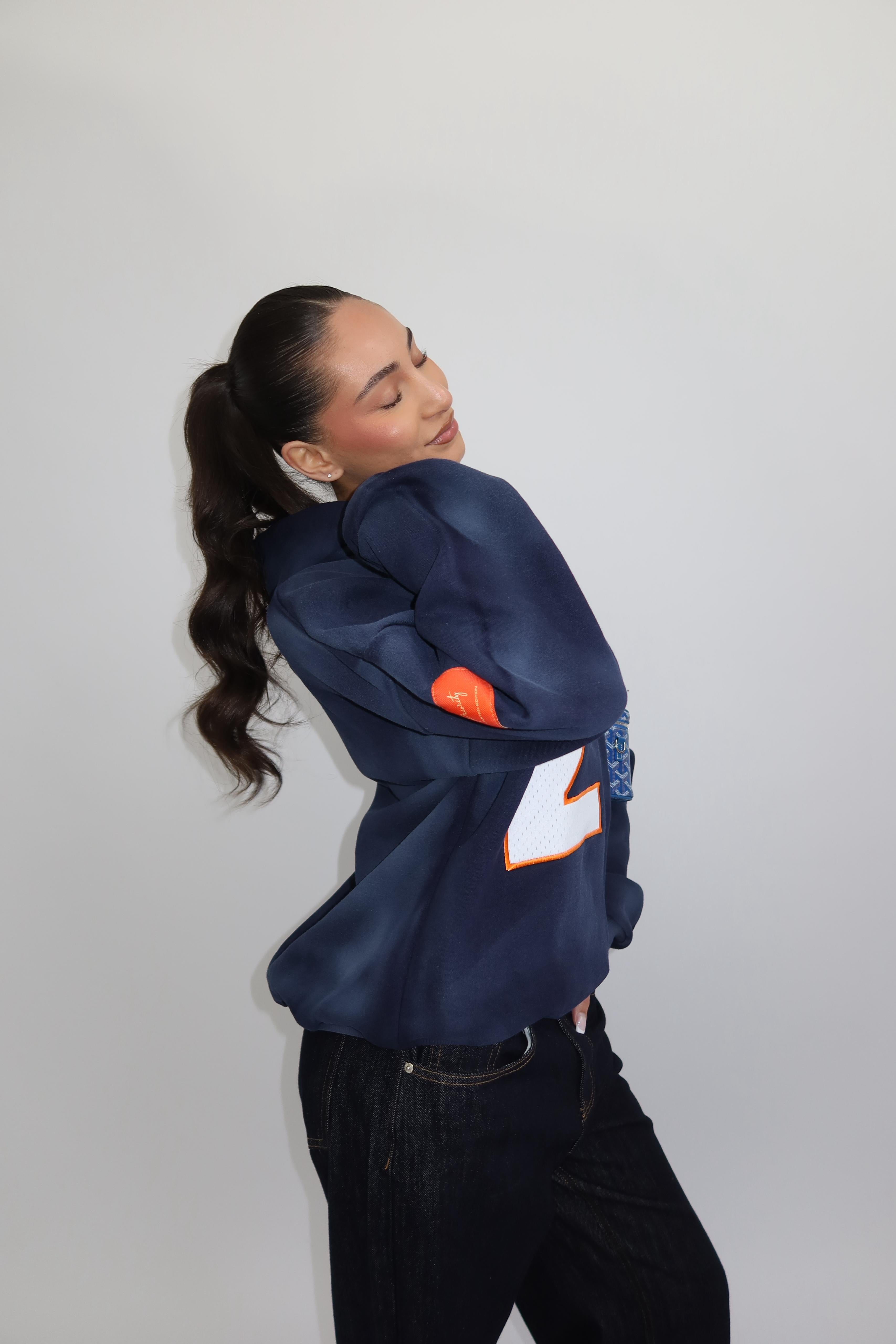 BASEBALL ZIP VEST NAVY/ORANGE