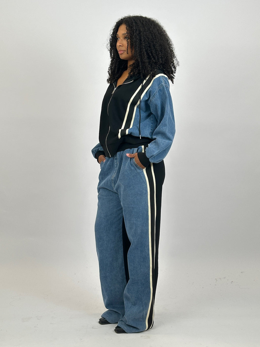 DENIM TRACKSUIT JOGGER