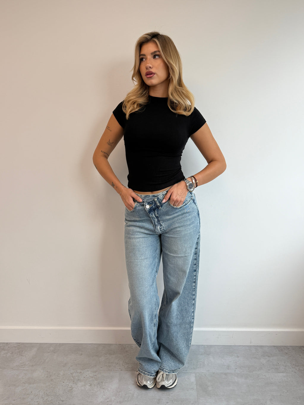 CROSS WAIST STRETCH JEANS 2.0