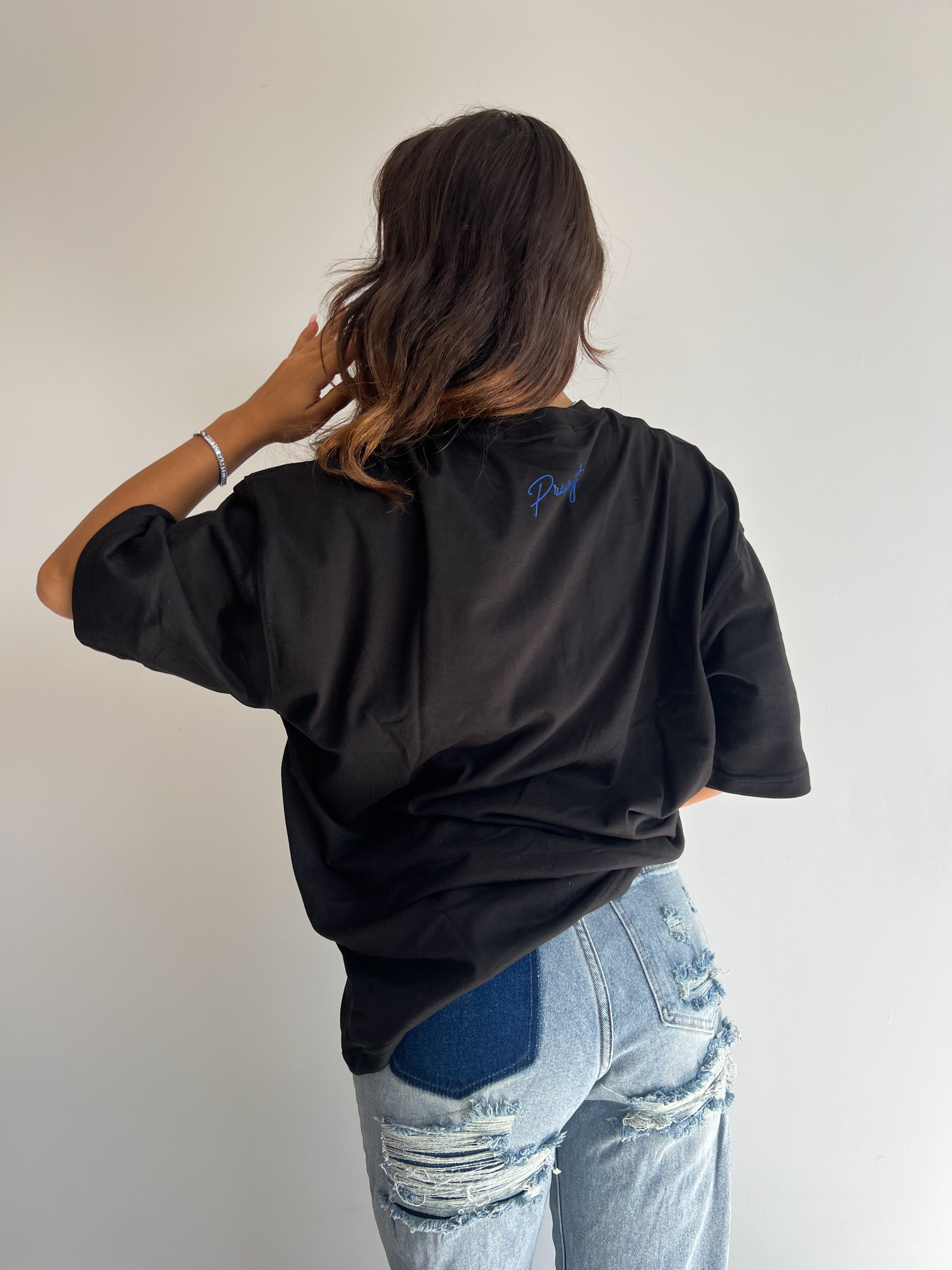 PREMIUM AMORE T-STÜCK SCHWARZ/KOBALT