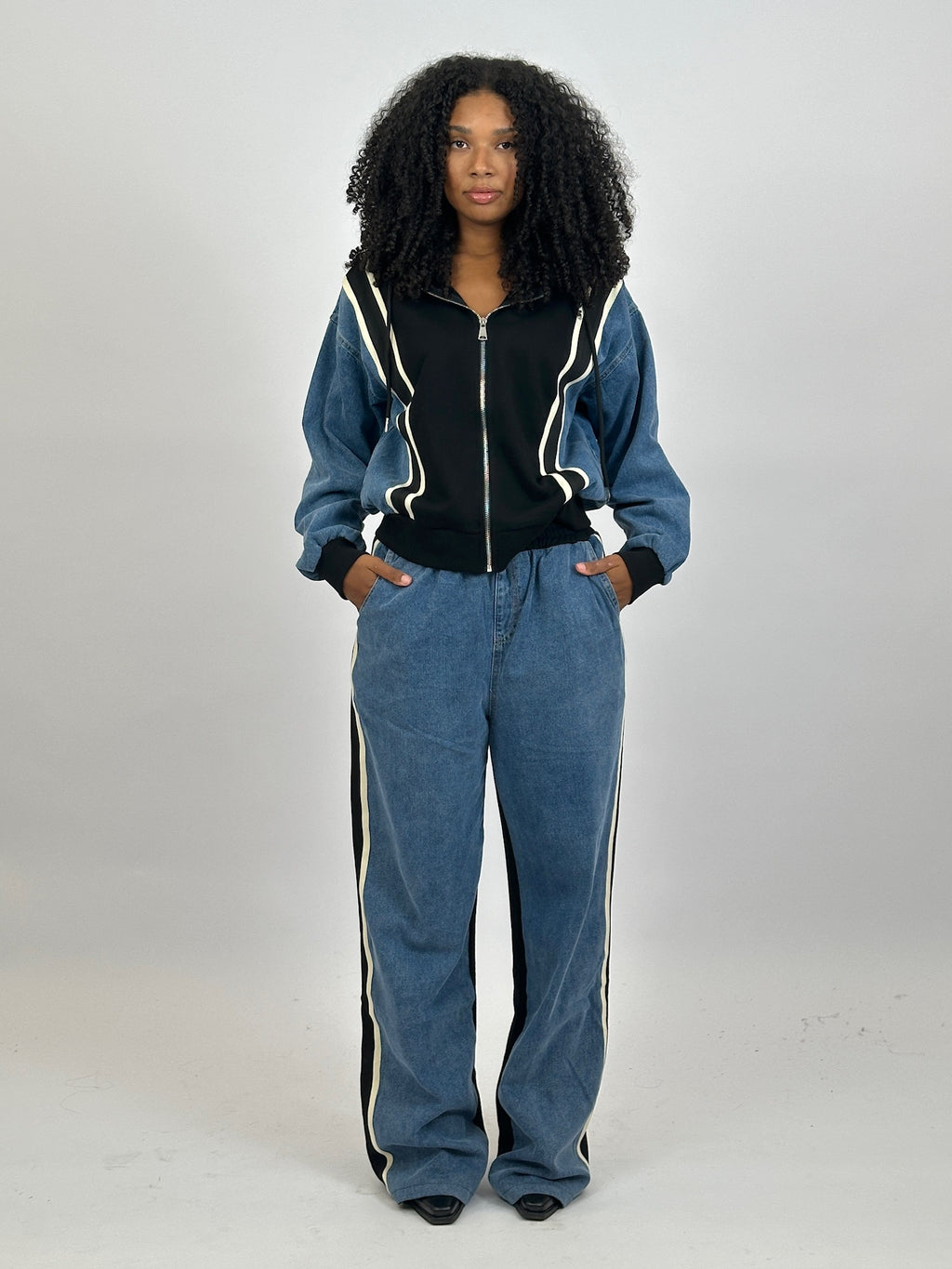 DENIM TRACKSUIT JOGGER