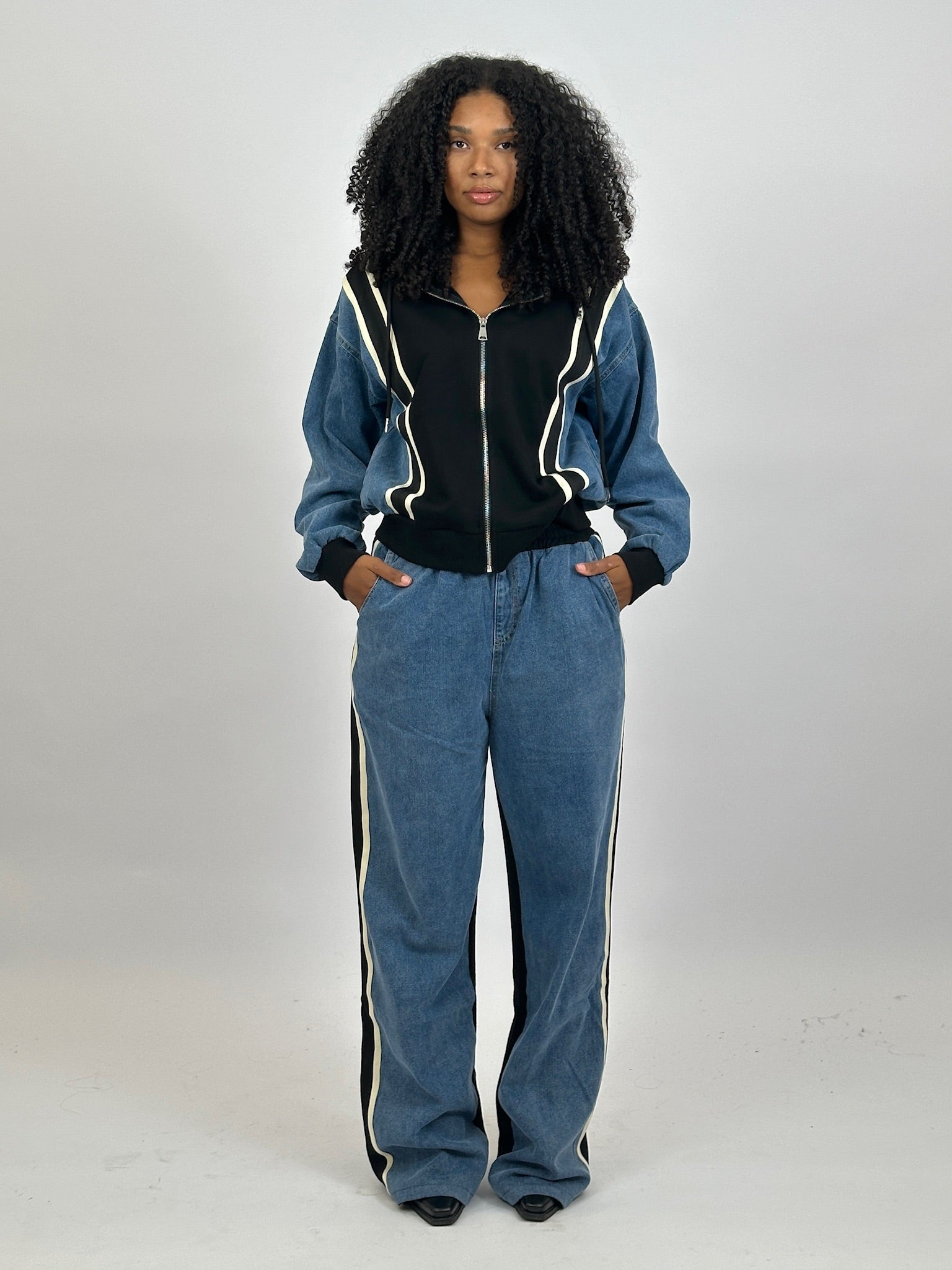 DENIM TRACKSUIT JOGGER