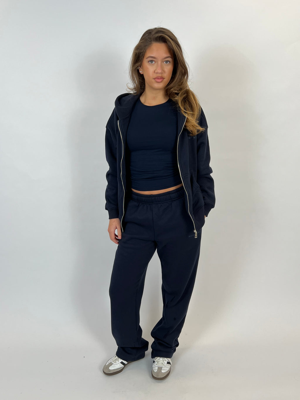 REDEFINED WIDE LEG JOGGER NAVY