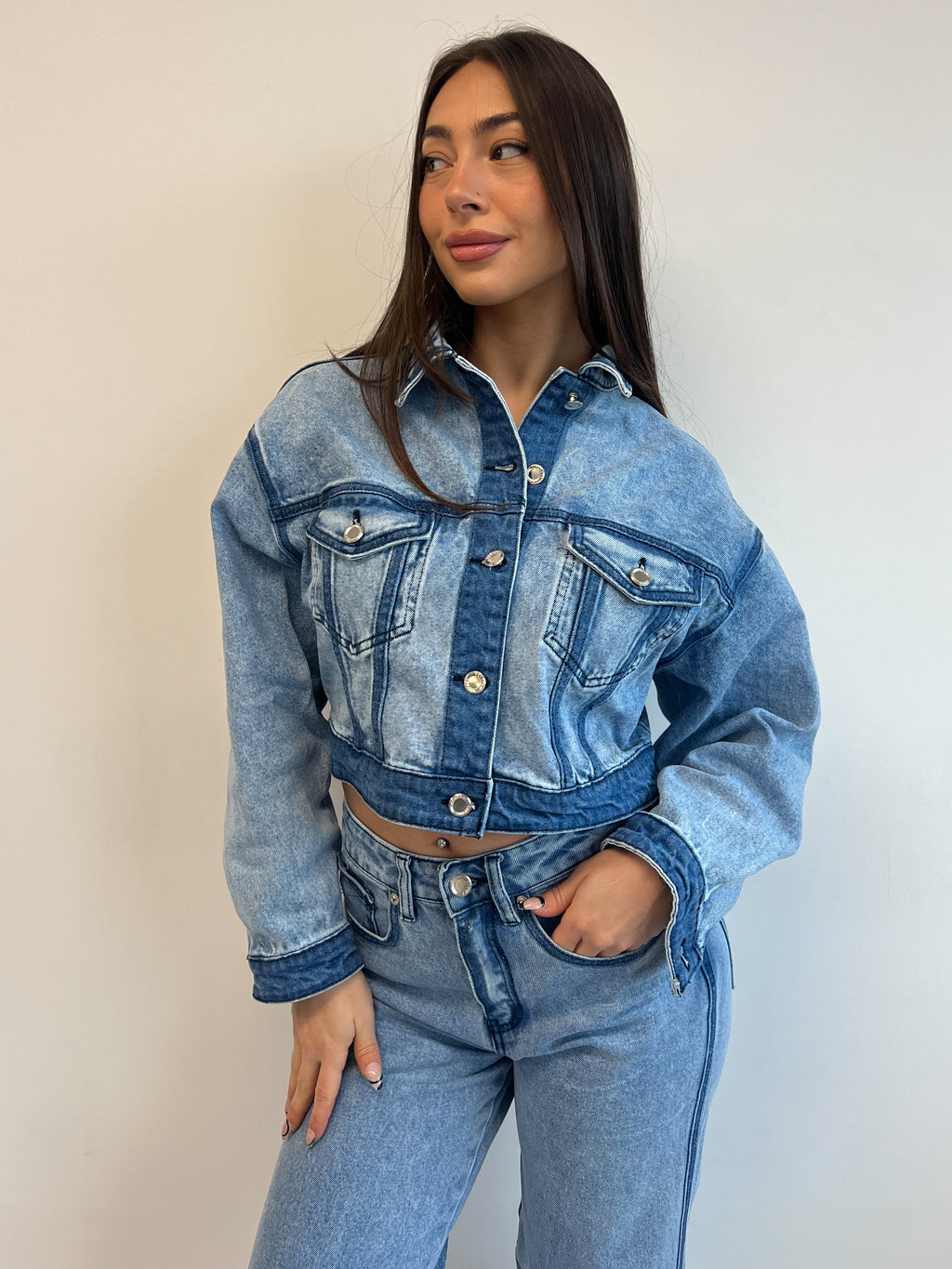 LINA LINED DENIM JACKET