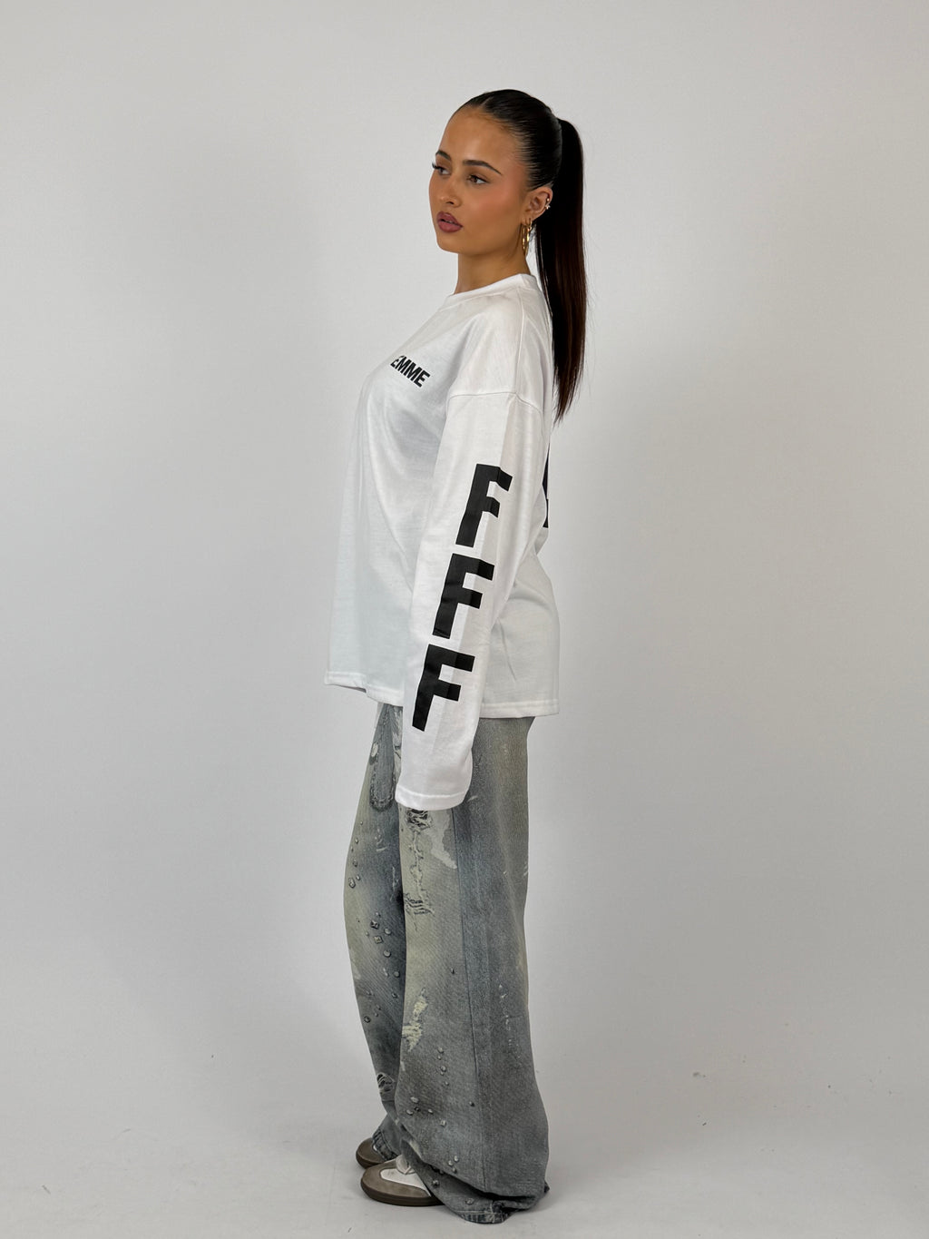FFF LONGSLEEVE WHITE/BLACK