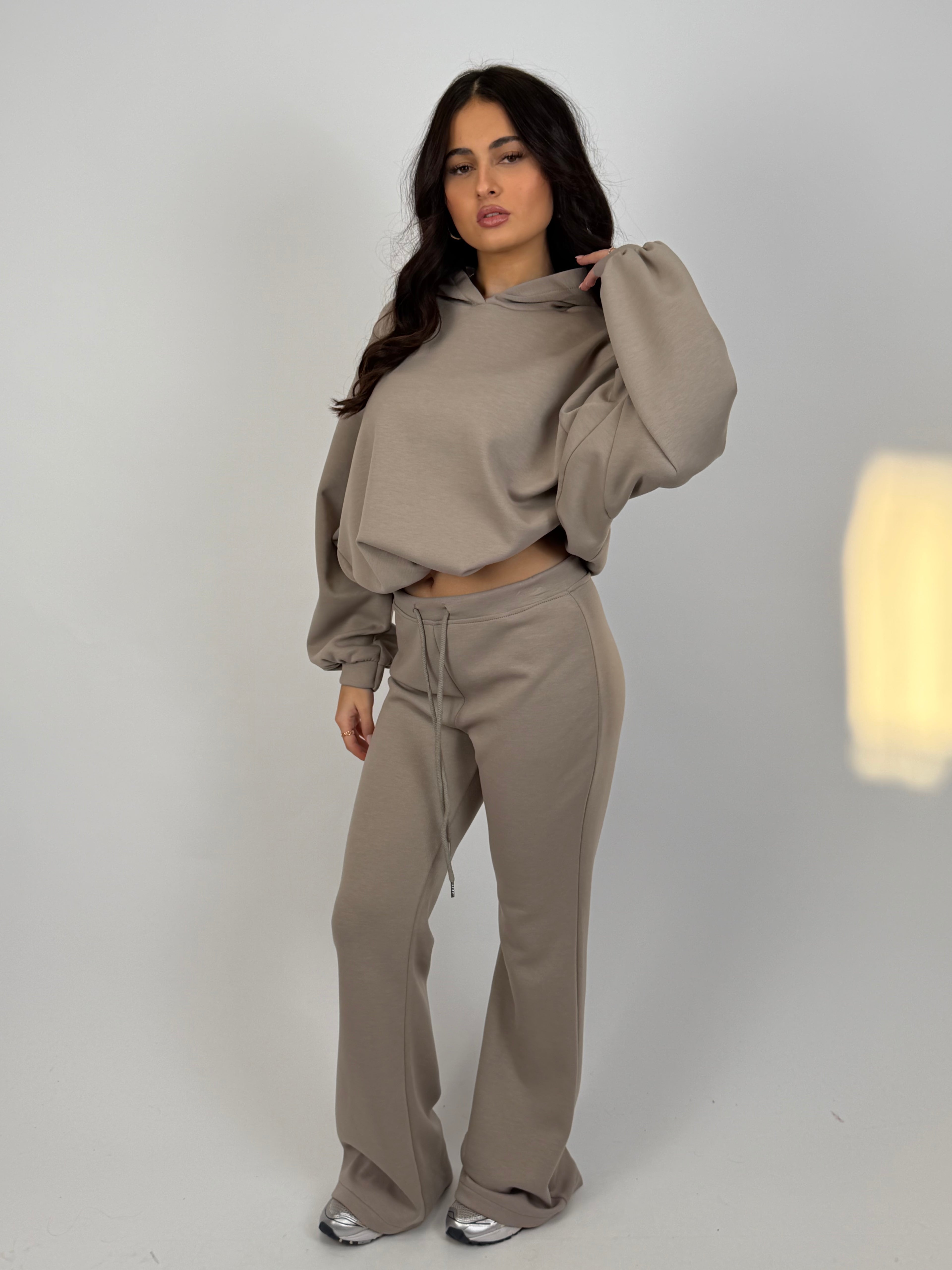 ULTRA SOFT HOODIE SET TAUPE