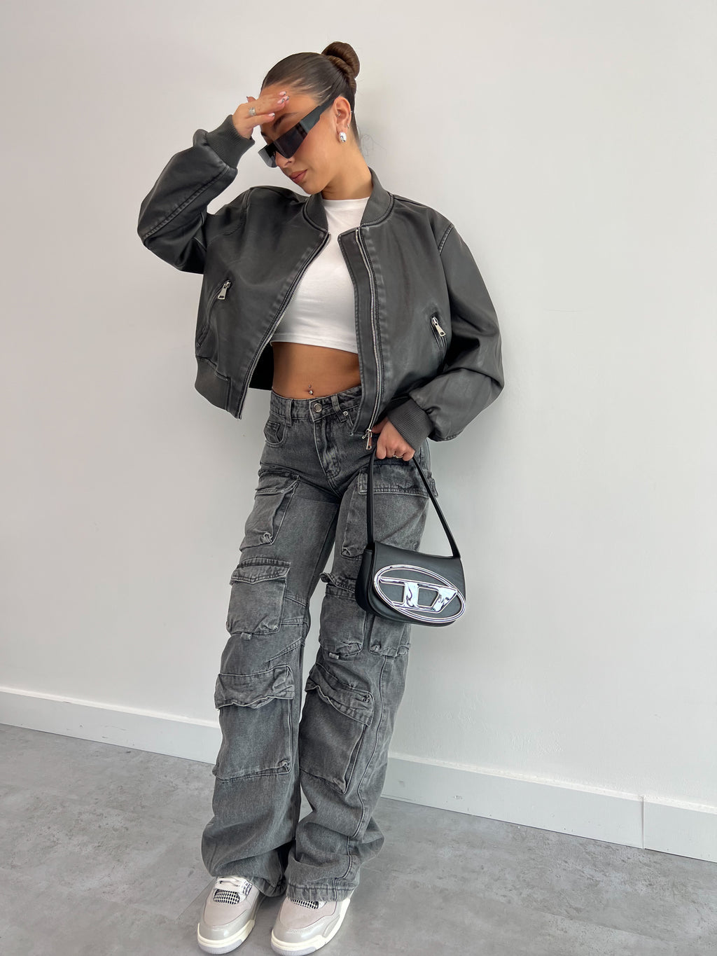 ATTICO INSPIRED MULTI POCKET CARGO GREY 899