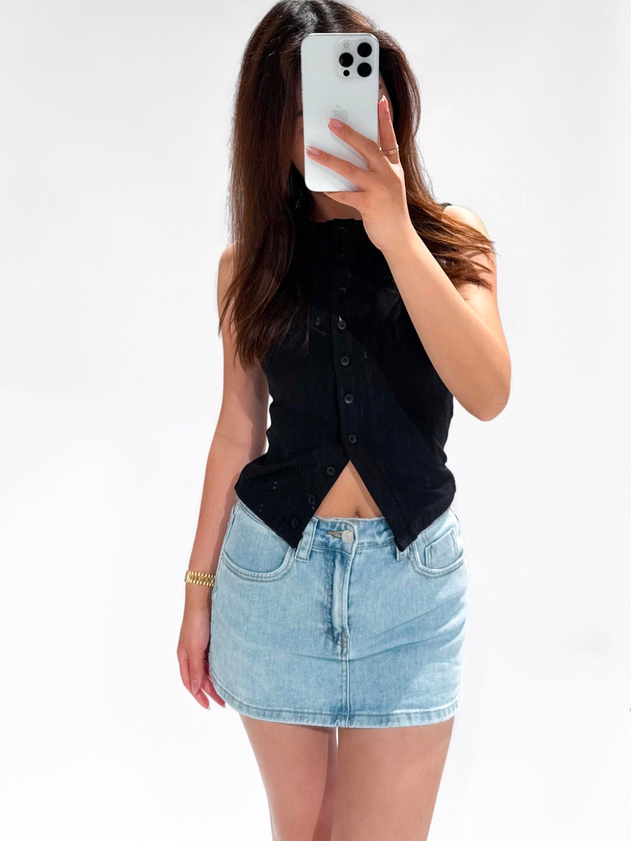 SOLANGE CARDIGAN TOP BLACK