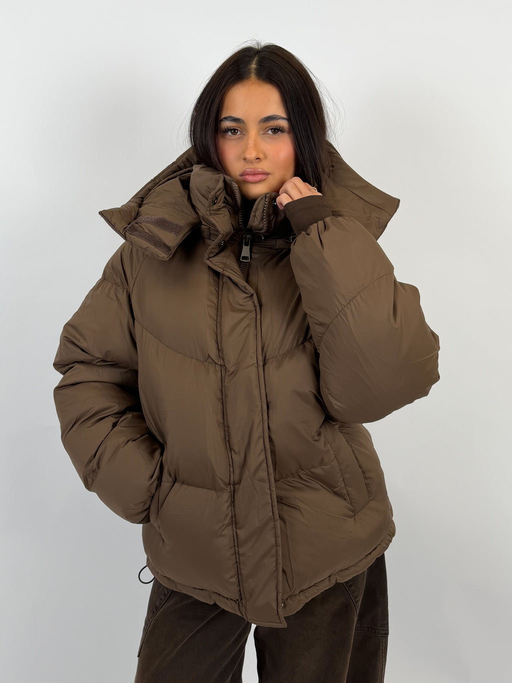 MIDI PUFFER BROWN
