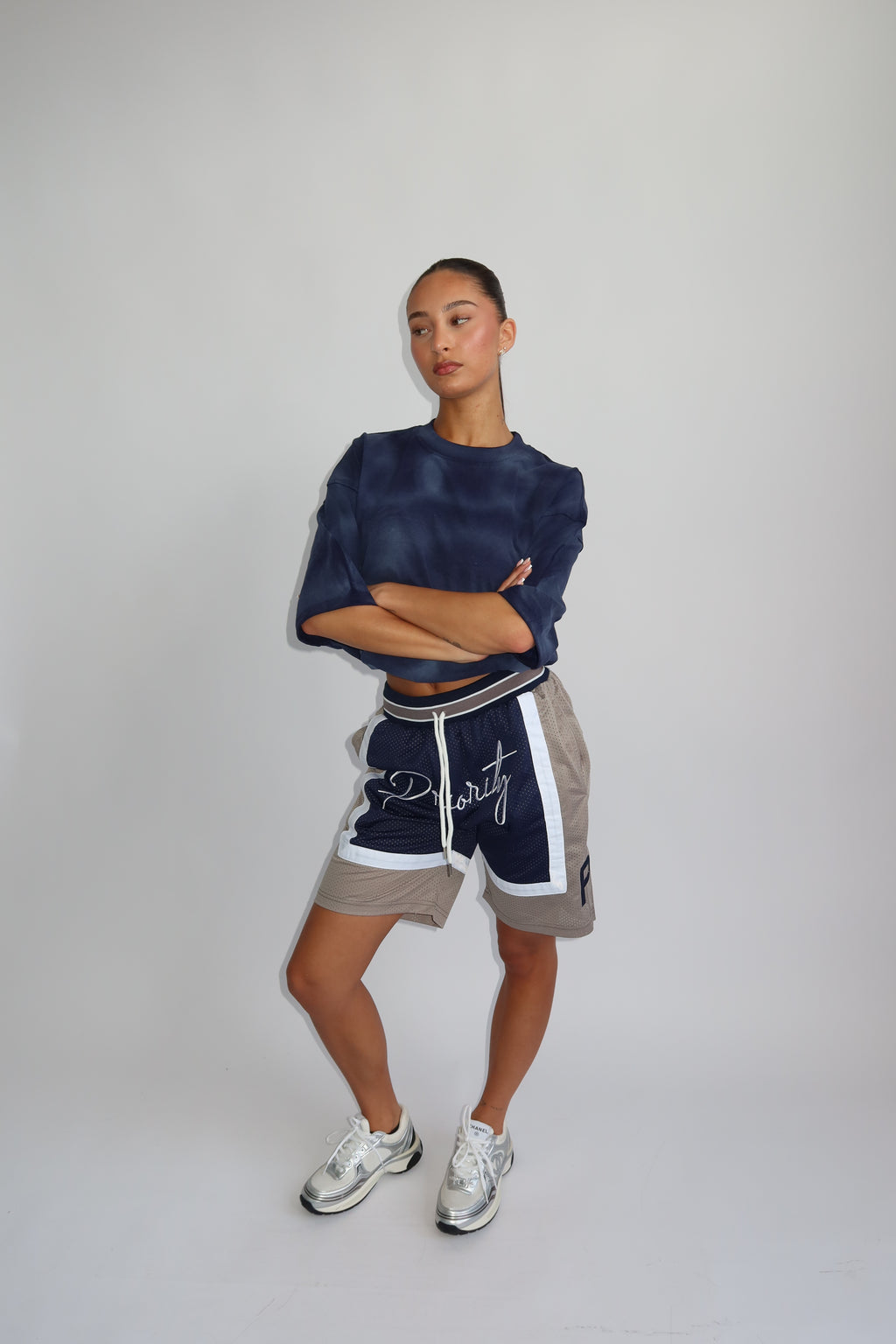 PRIORITY JERSEY LONG SHORT NAVY