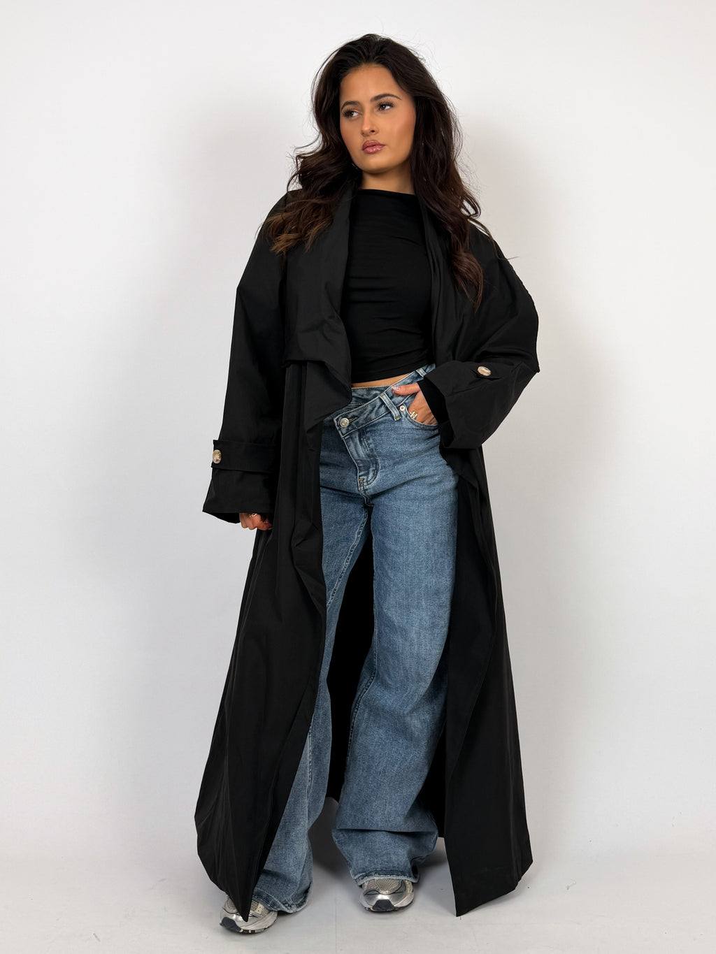 TINA TRENCH BLACK