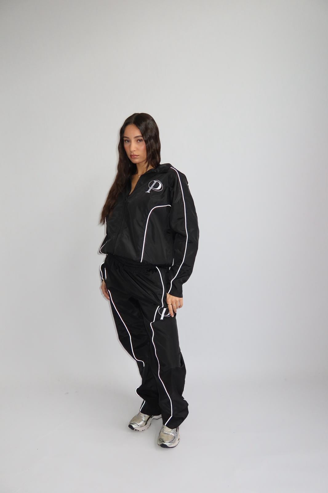 PREMIUM PRIORITY WINDBREAKER TRACKSUIT BLACK
