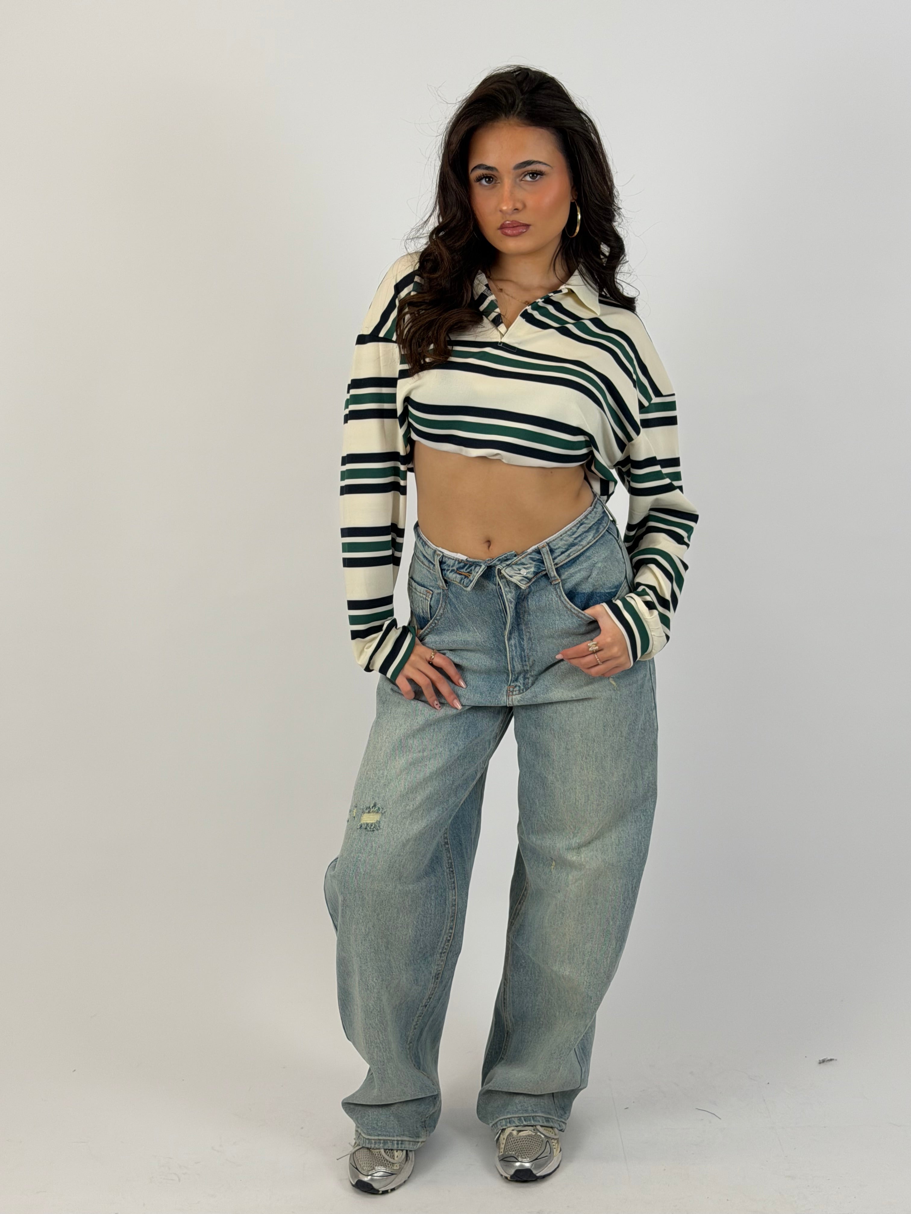 FOLDED WAIST JEANS VINTAGE