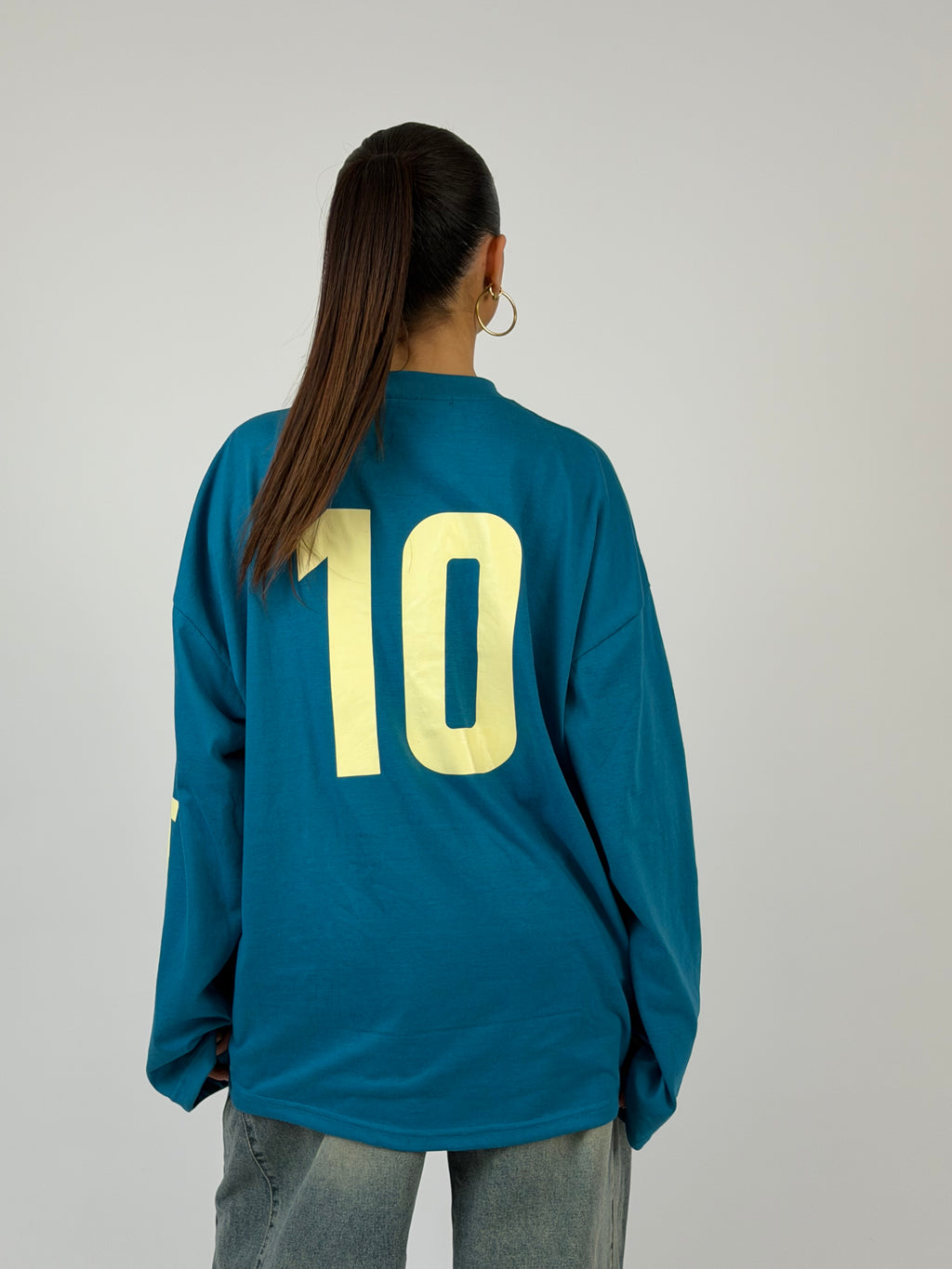 FFF LONGSLEEVE TEAL/BUTTERYELLOW