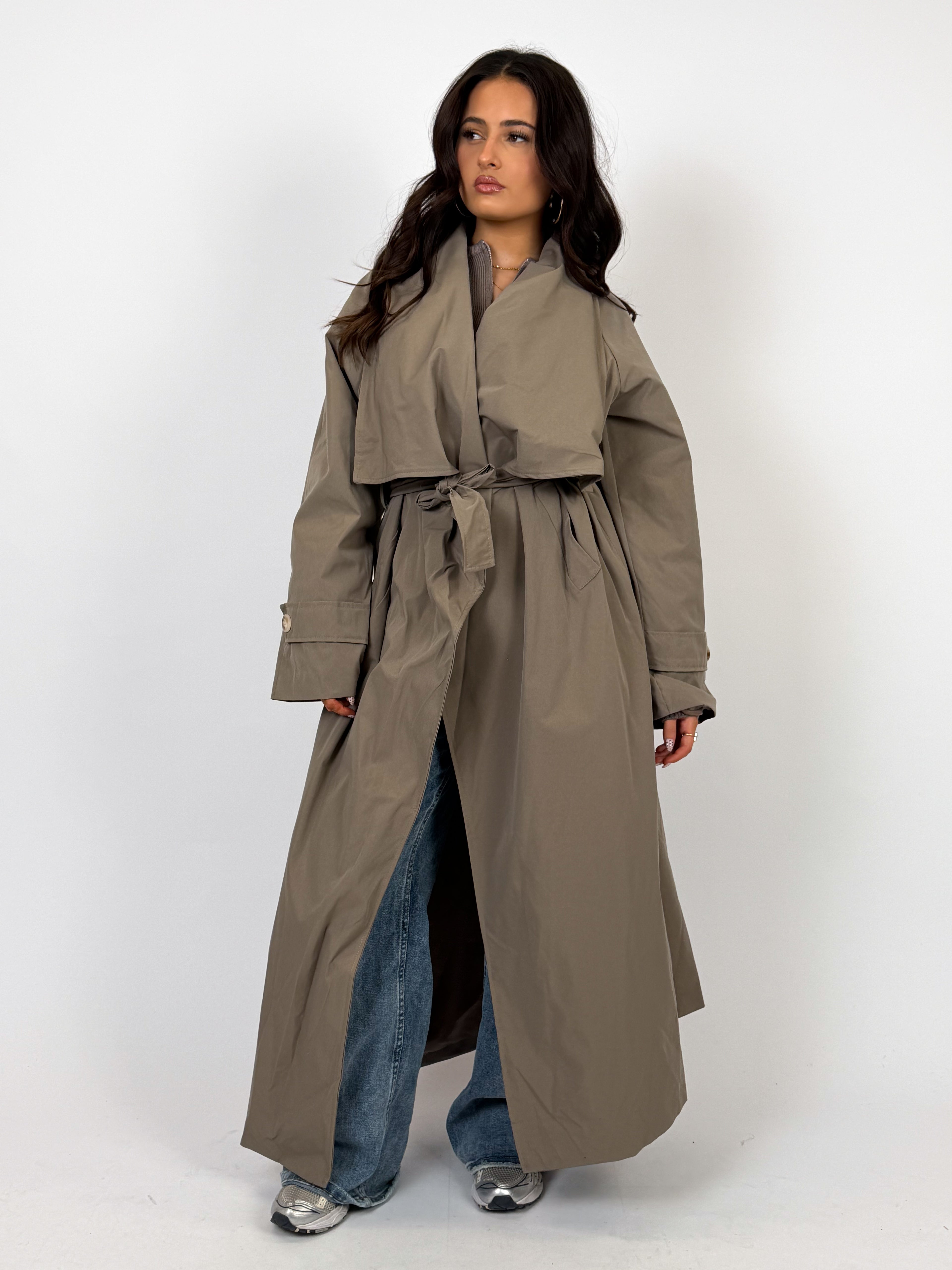 TINA TRENCH TAUPE
