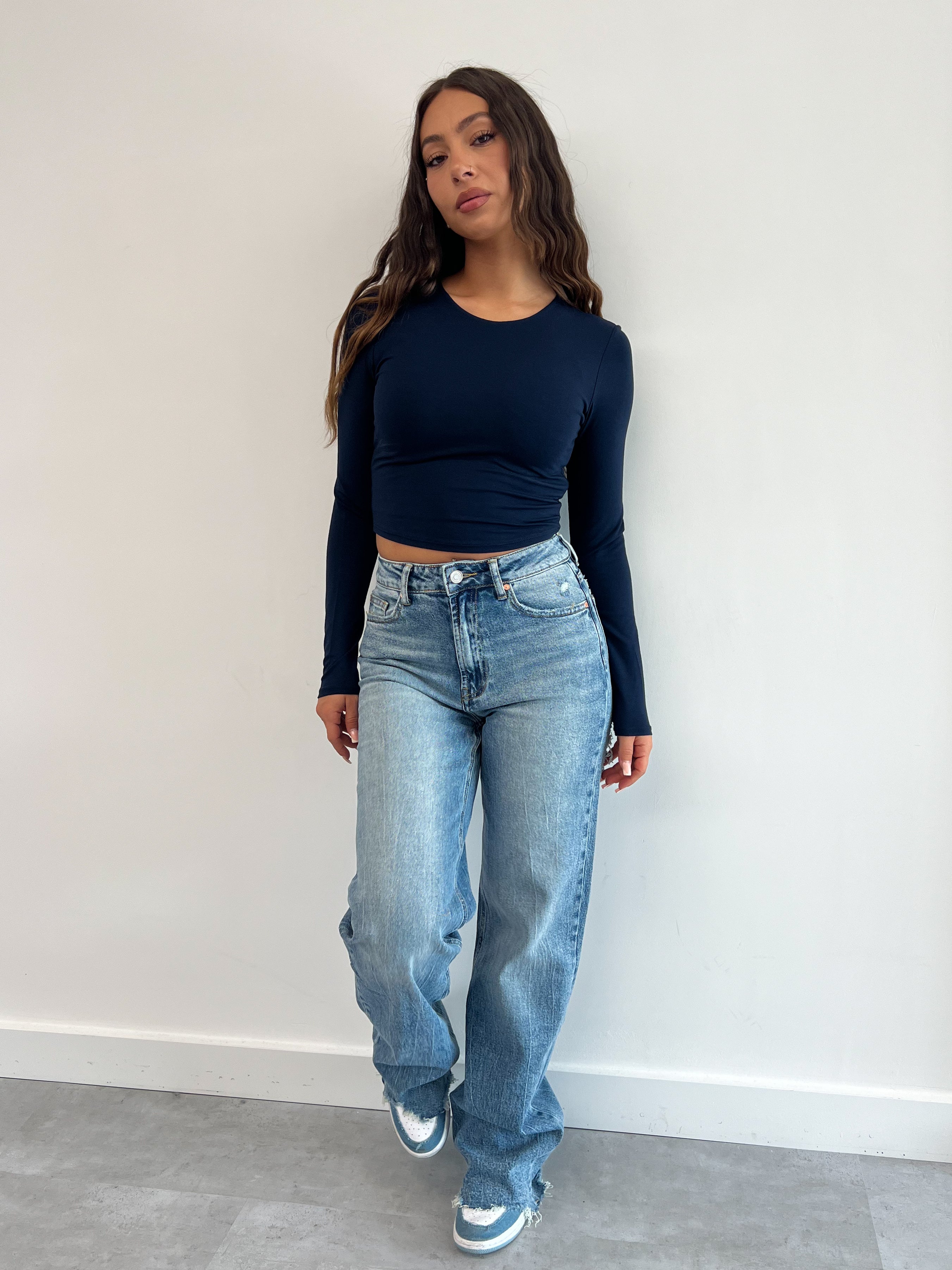 DOUBLE MAISON STRETCH-JEANS BLAU