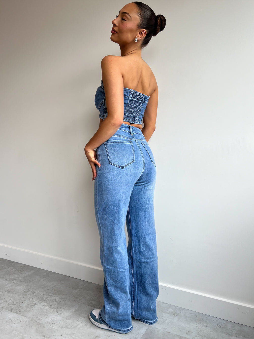 STRETCH DENIM CORSET 651