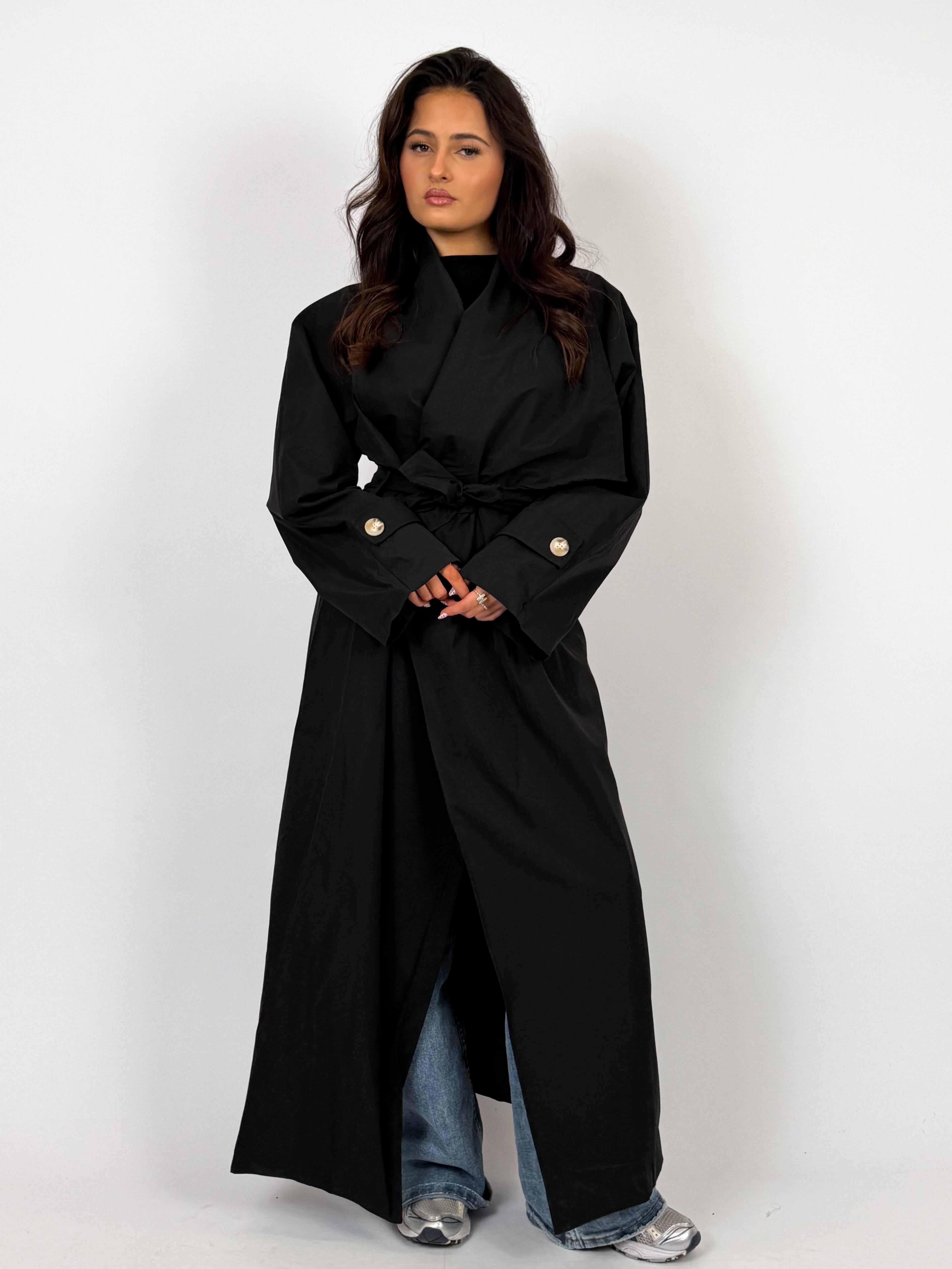 TINA TRENCH BLACK