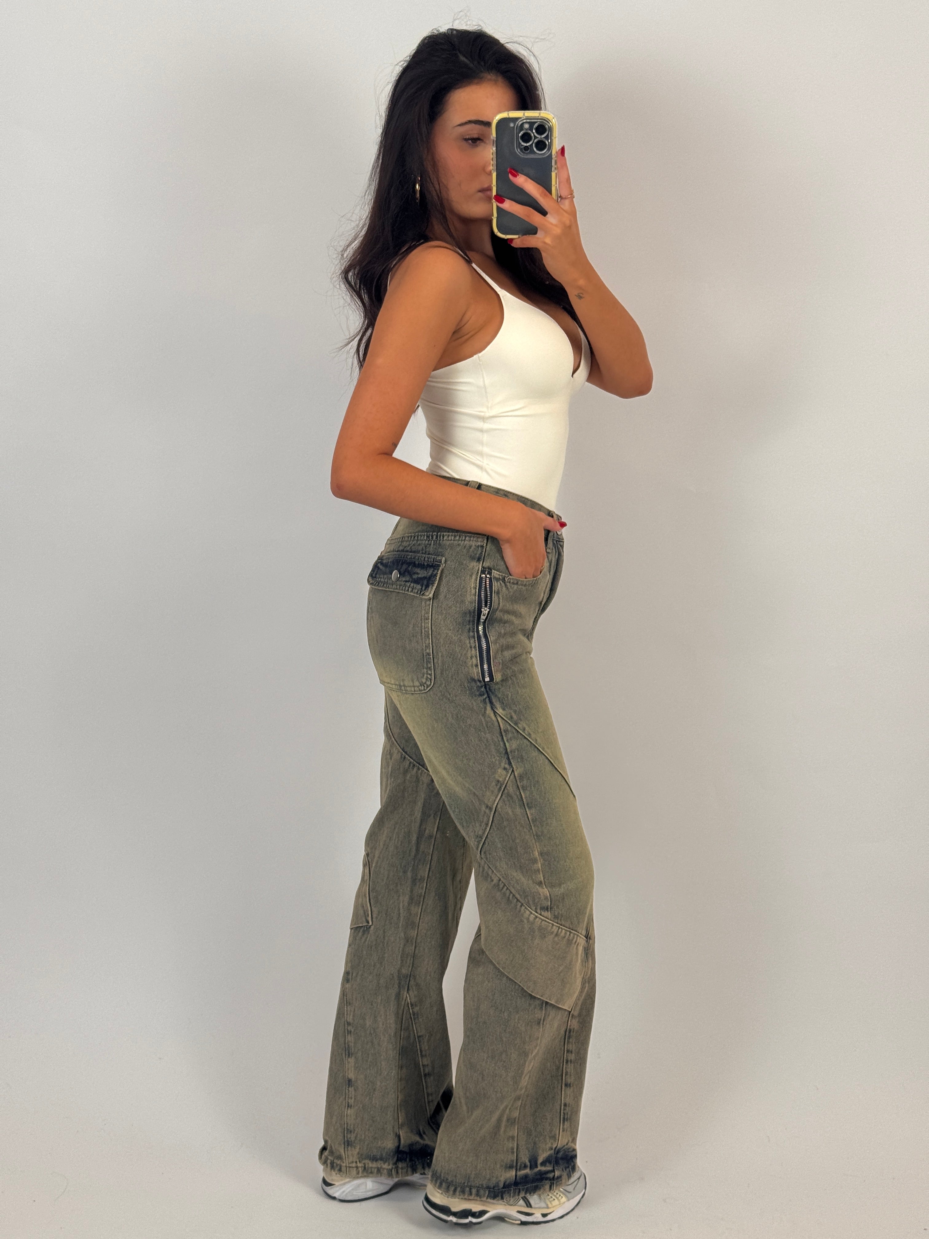 ZIP POCKET VINTAGE JEANS SIZE S