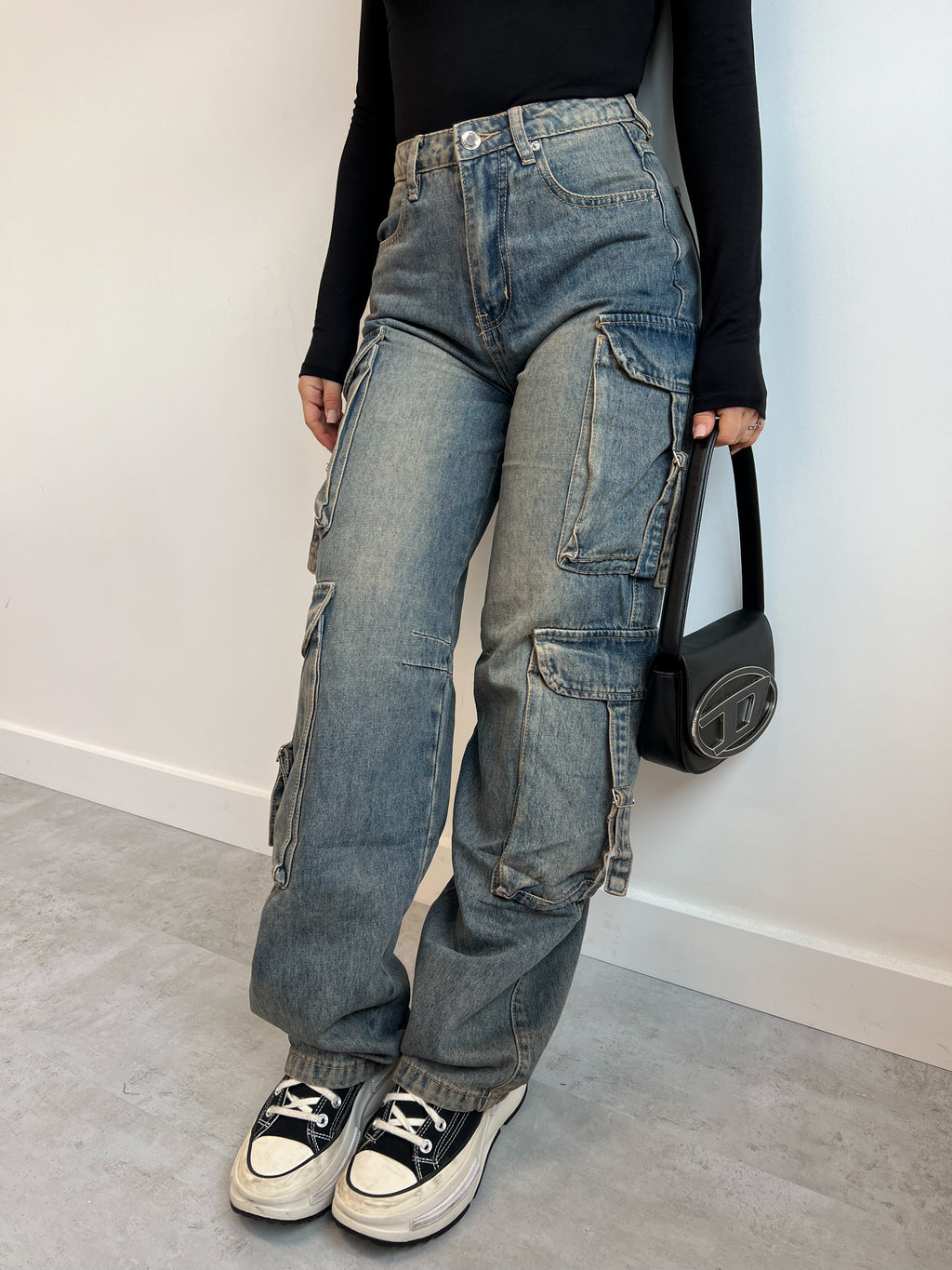 VINTAGE WASH CARGO MIT DOPPELTASCHE