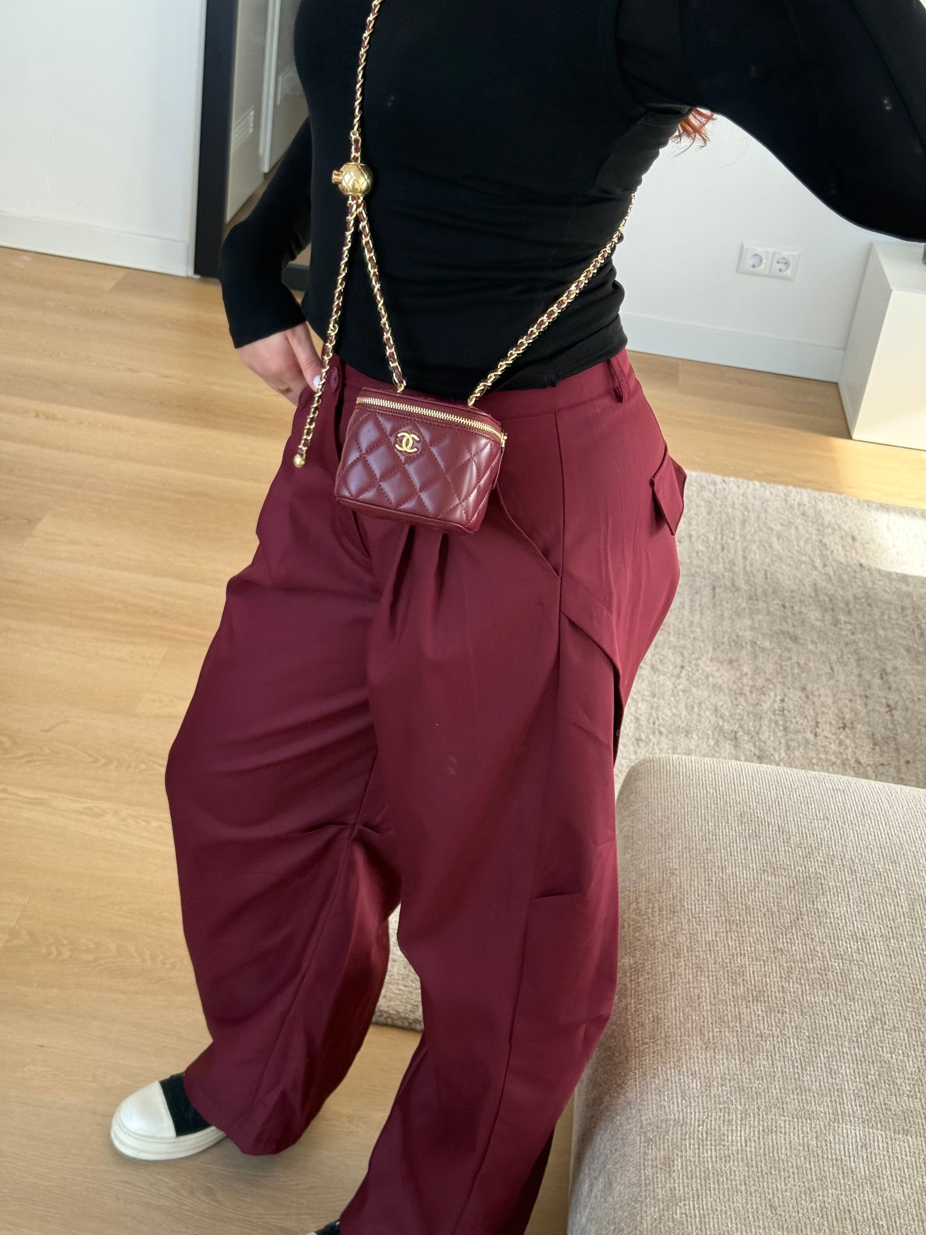 BALLOON CARGO PANTALON BORDEAUX