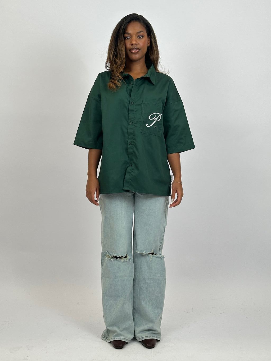 KNEE RIP STRETCH WIDE LEG 691