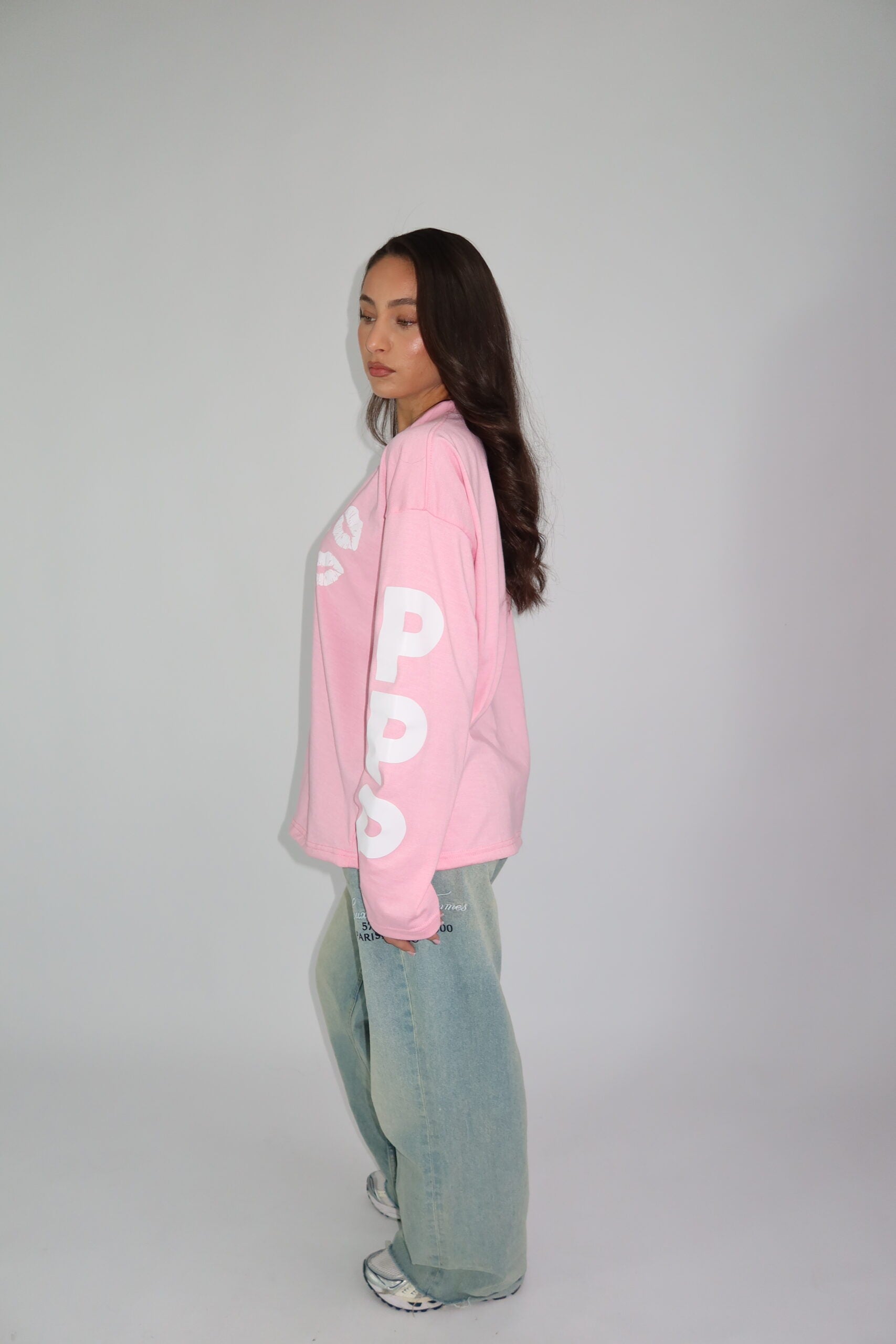 PRIORITY LONGSLEEVE PINK/WHITE