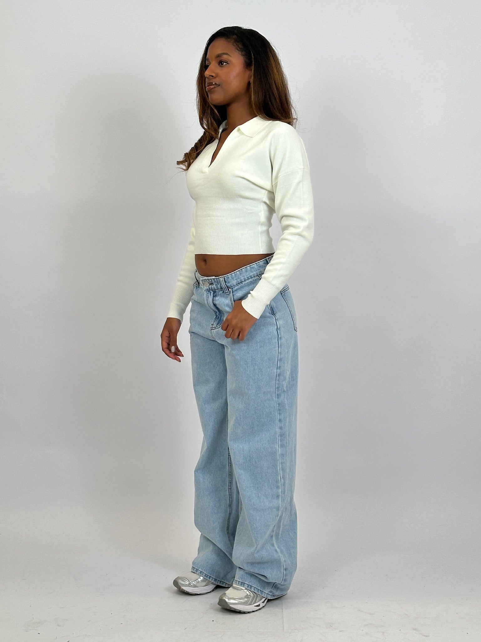 ULTRA SOFT POLO KNIT WHITE