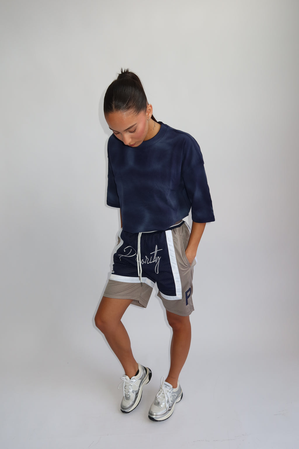 PRIORITY JERSEY LONG SHORT NAVY