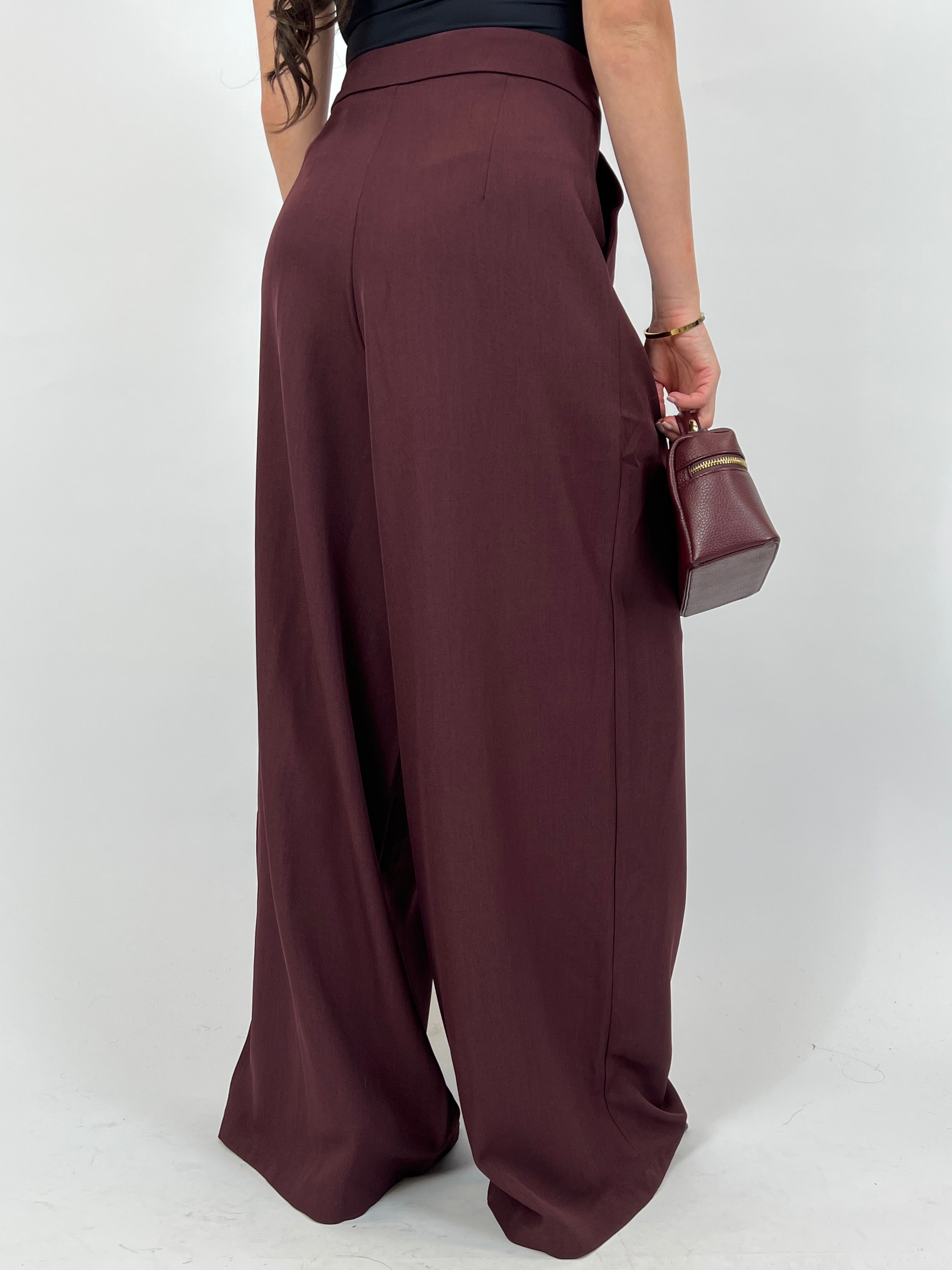 PREMIUM OVERLAP PANTALON PLUM