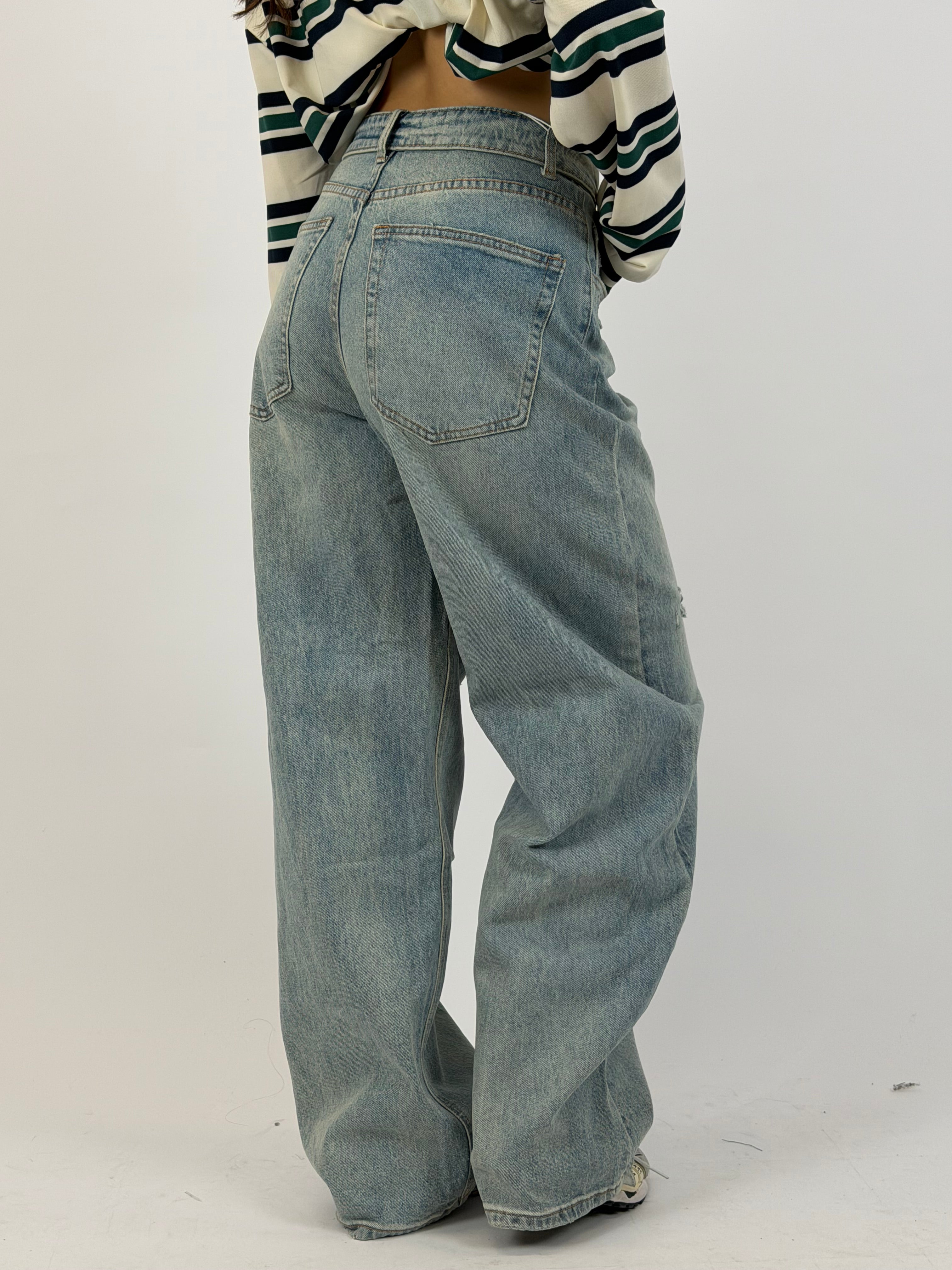 FOLDED WAIST JEANS VINTAGE