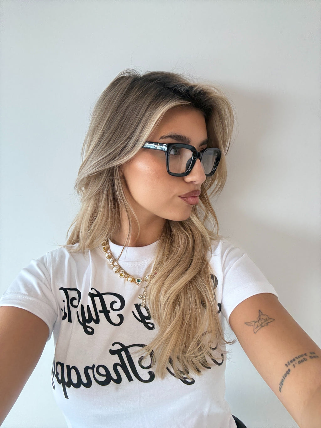 FASHION CLEAR GLASSES BLACK